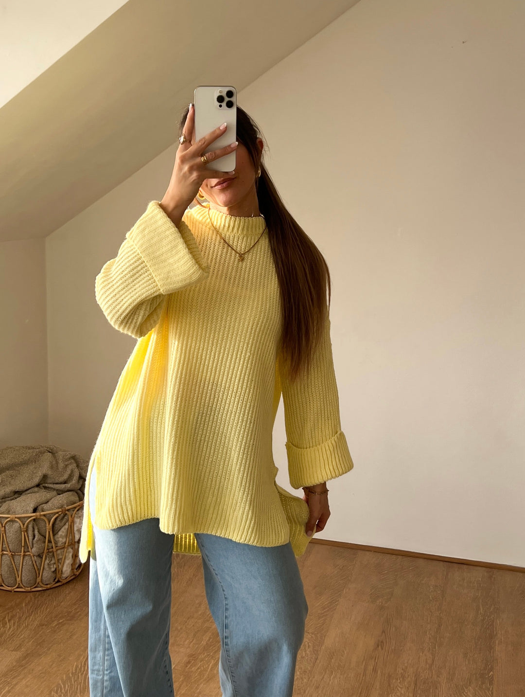 LONGPULLOVER ALIN- Gelb (C6)