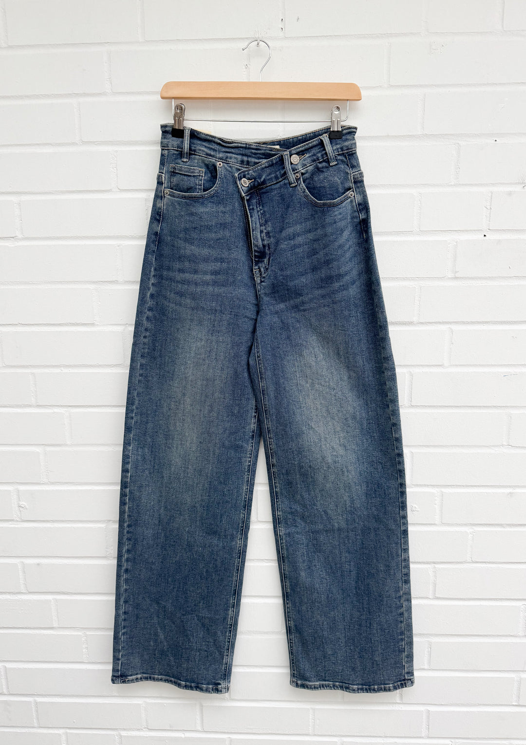 WIDE LEG JEANS MEGGY - dunkel