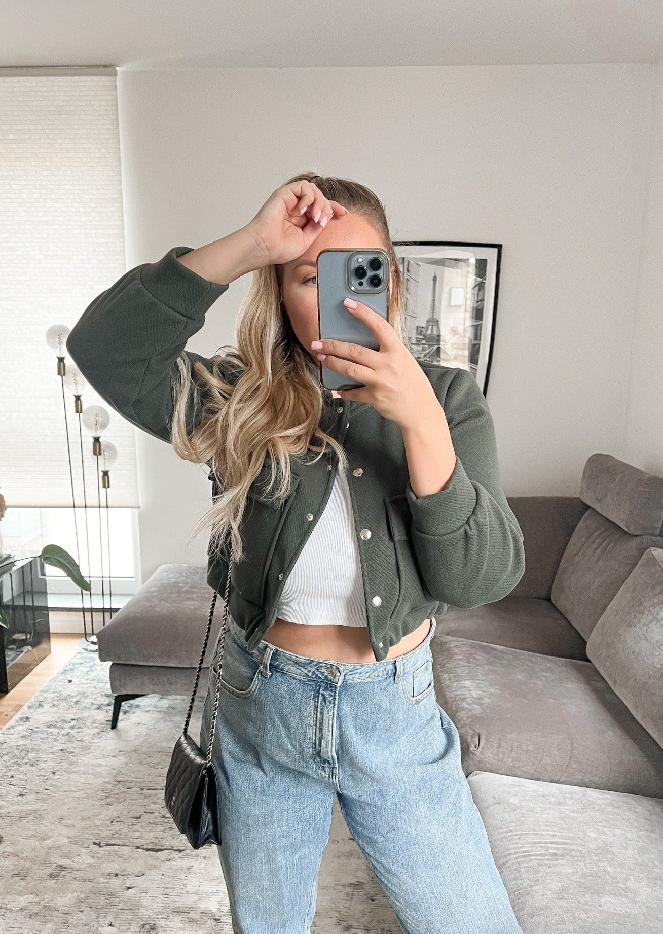 SHORT BOMBERJACKE- versch. Farben