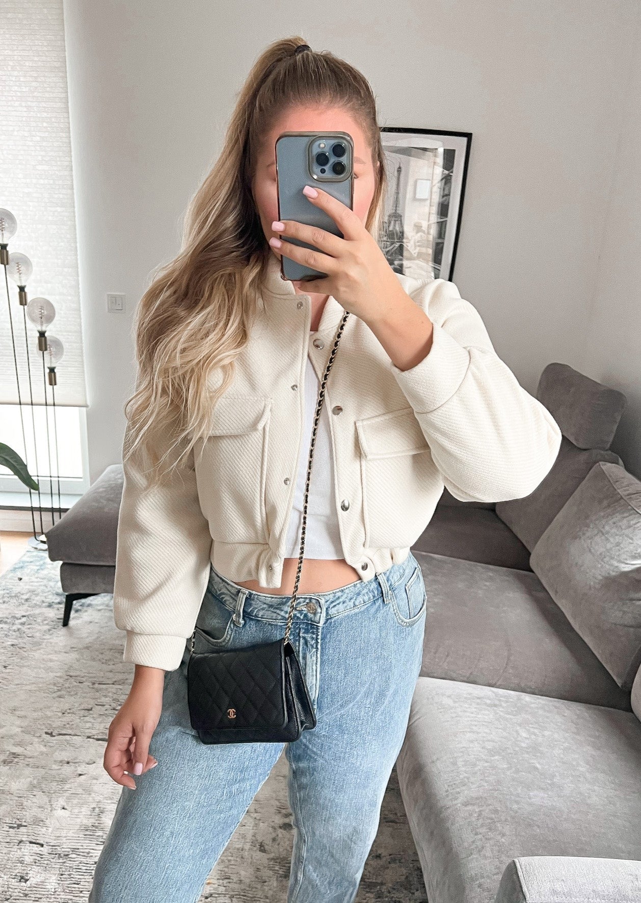 SHORT BOMBERJACKE- versch. Farben