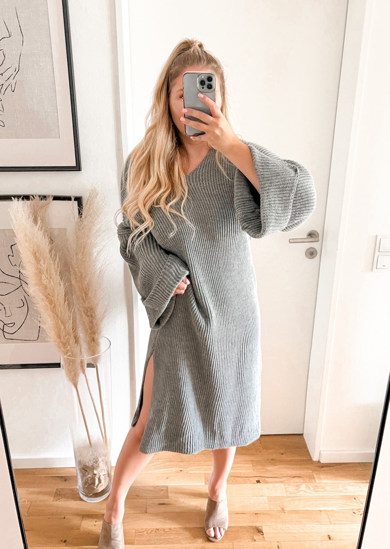 LANGES STRICKKLEID MEIKE- Versch. Farben