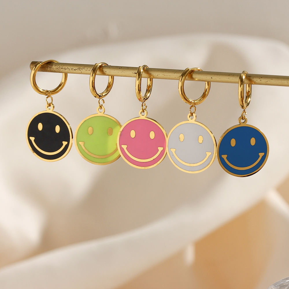 SMILEY OHRRINGE- versch. Farben