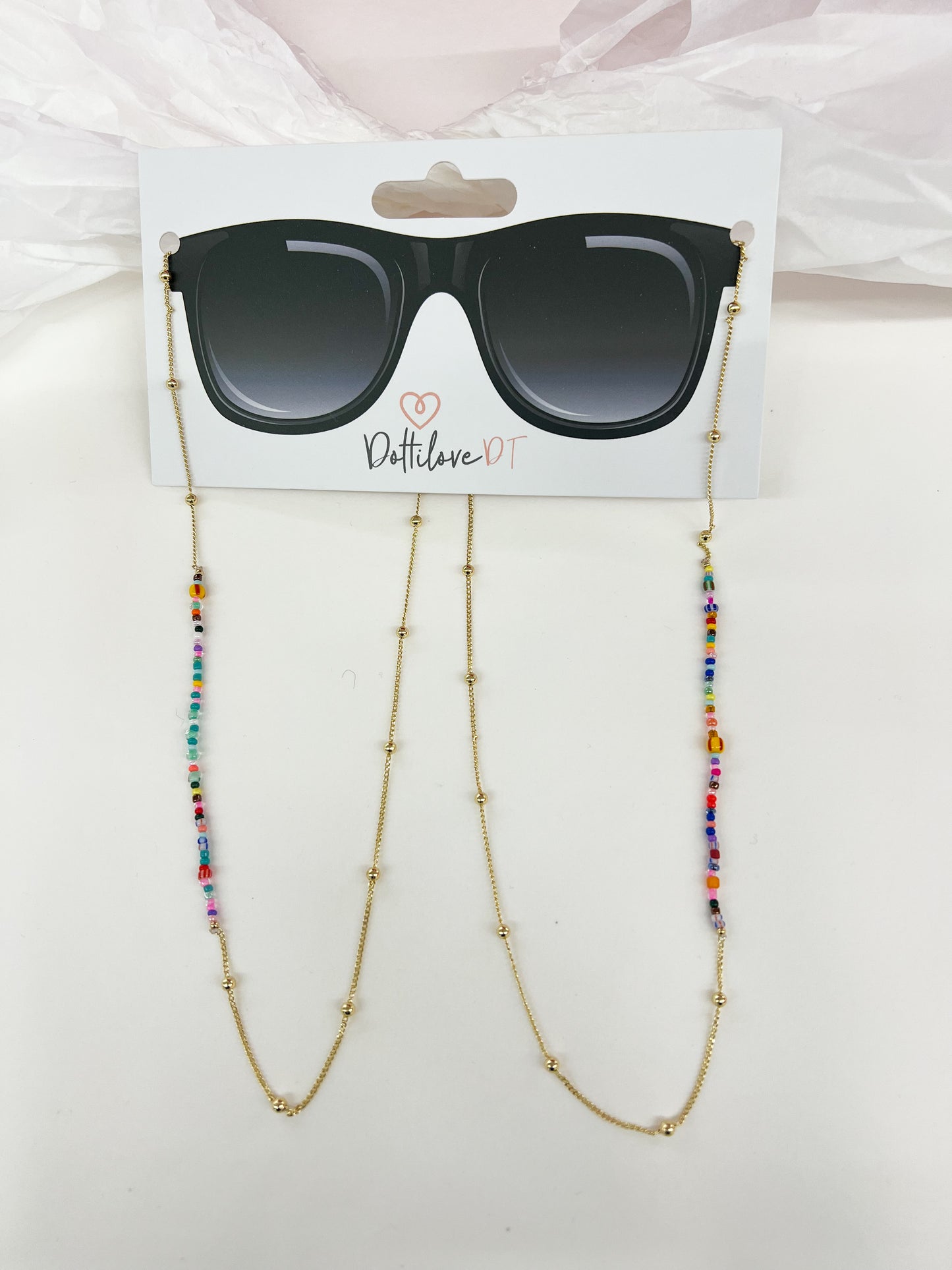 Brillenkette Hippie