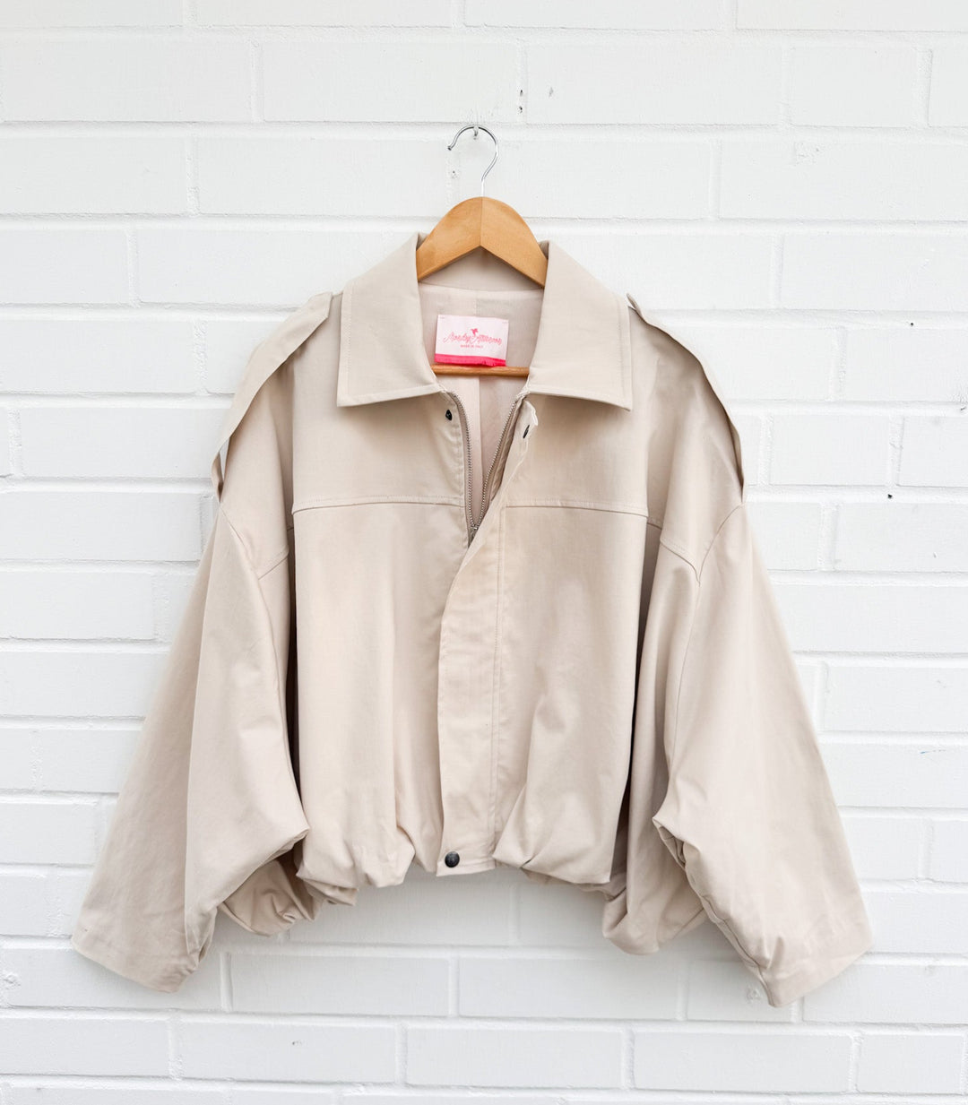 OVERSIZE BALLON JACKE - beige