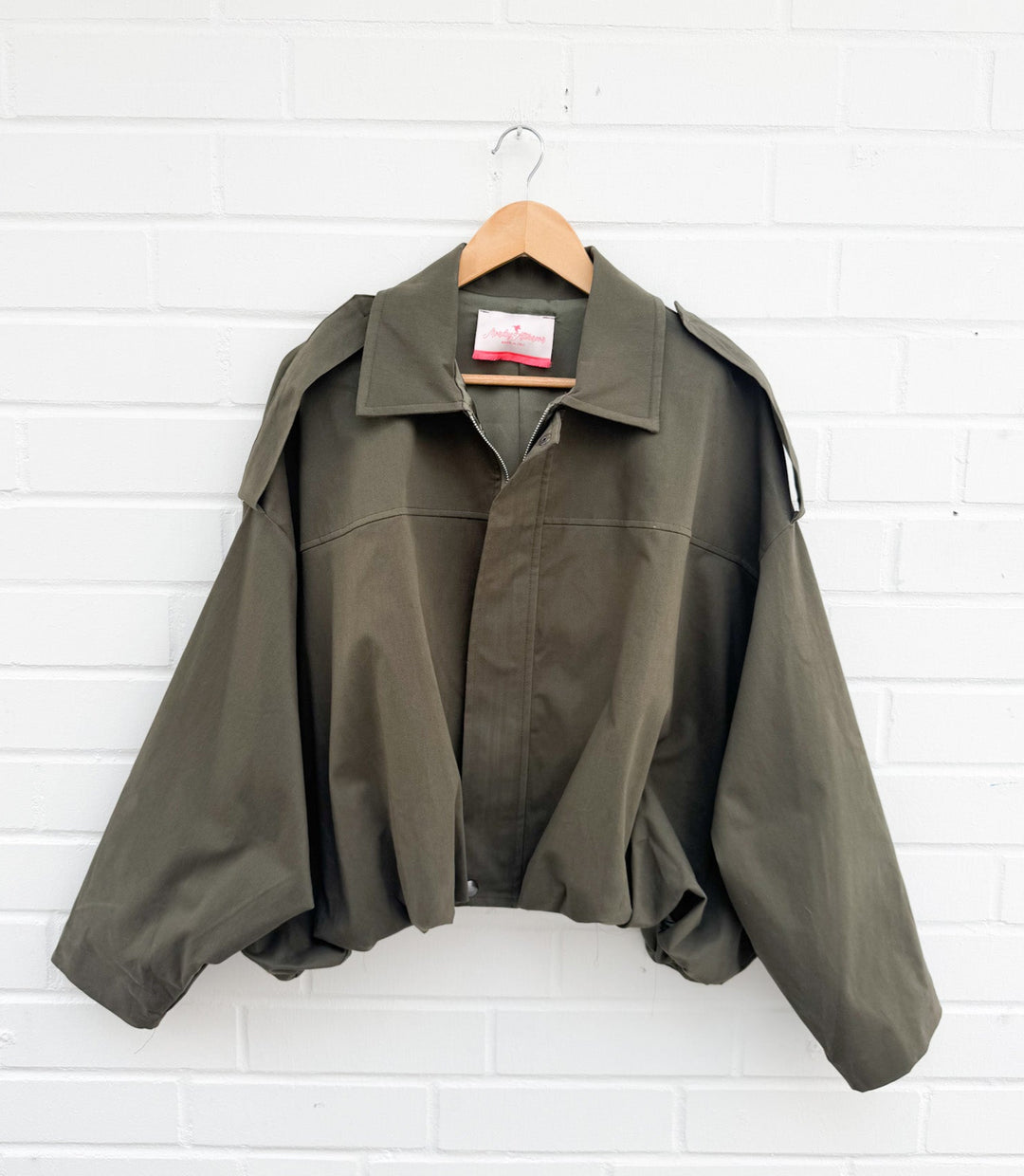 OVERSIZE BALLON JACKE - khaki