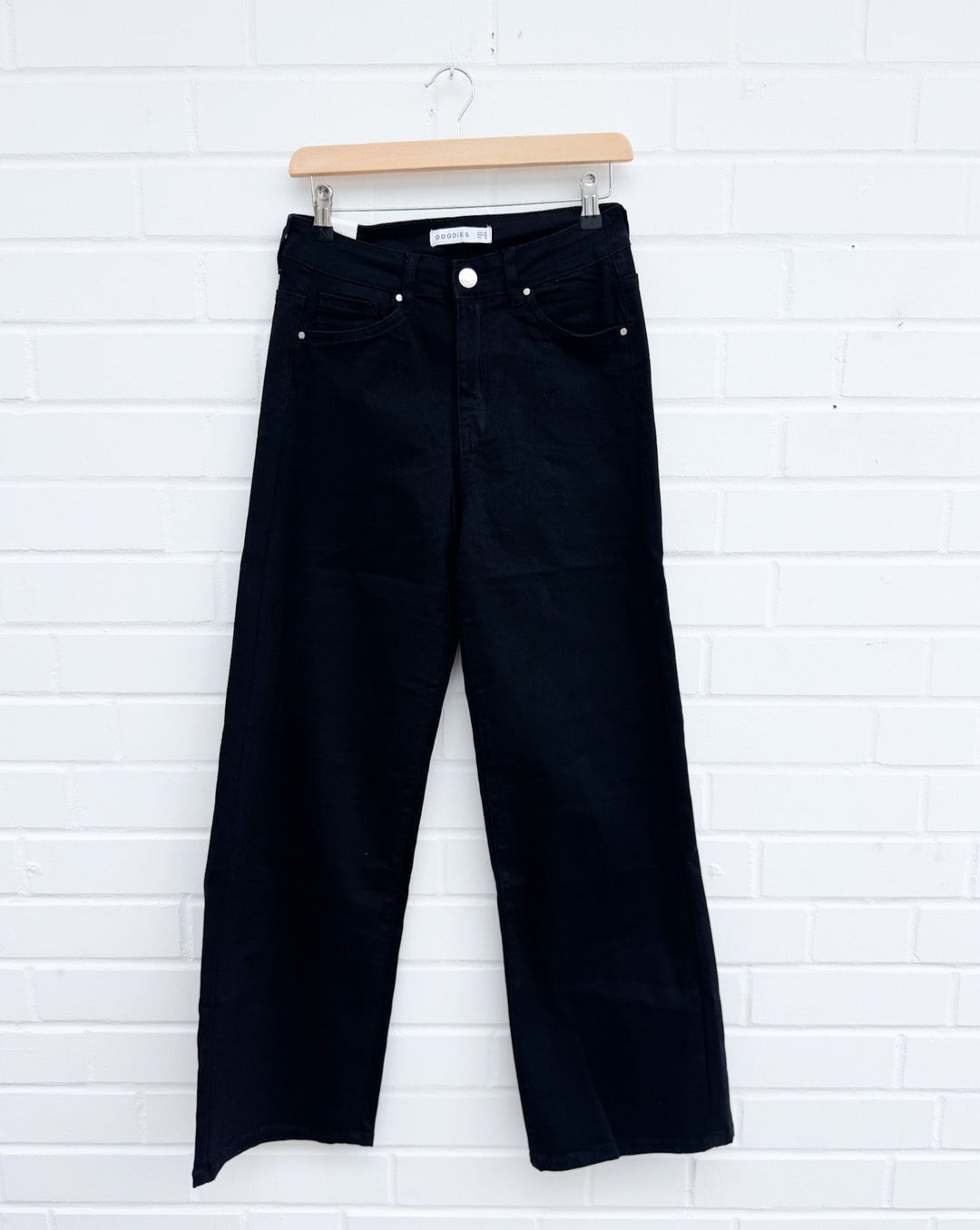 CURVY BLACK STRAIGHT FIT JEANS - schwarz