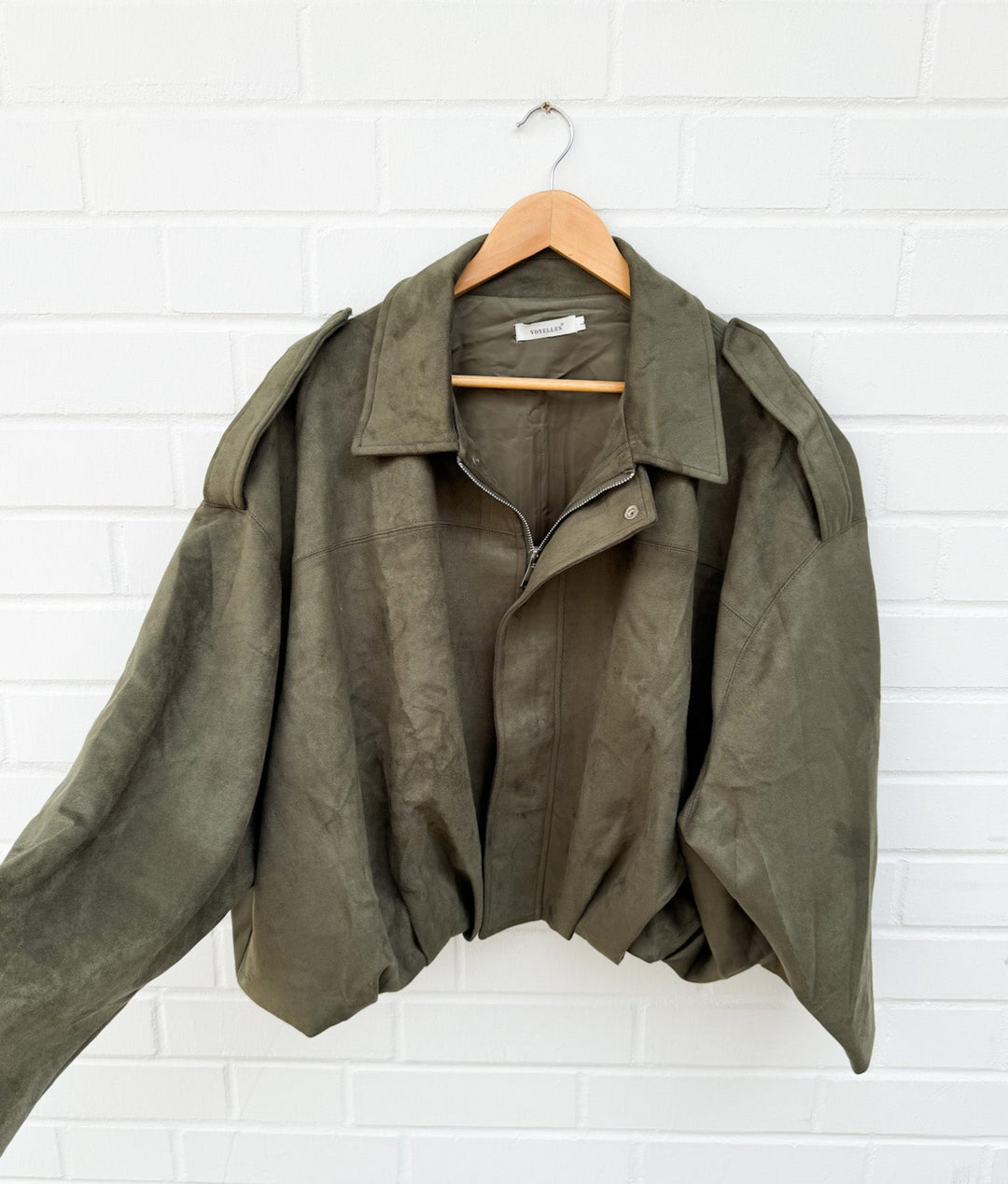 WILDLEDEROPTIK BALLON JACKE - khaki