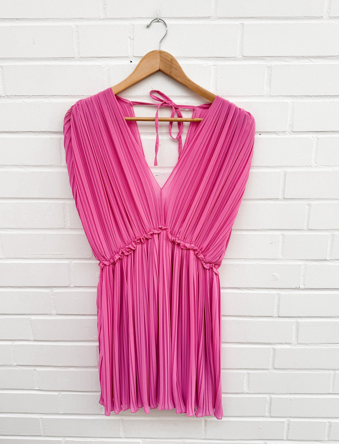 PLISSEE SOMMERKLEID - pink