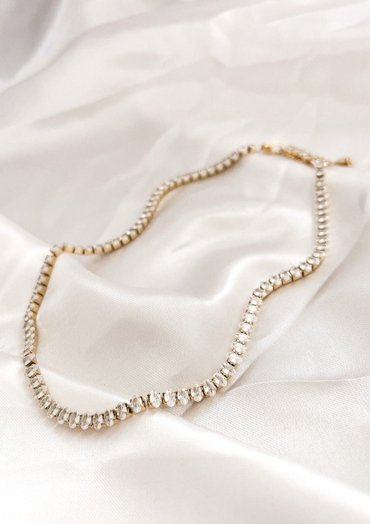 STRASS NECKLACES- 14k vergoldet