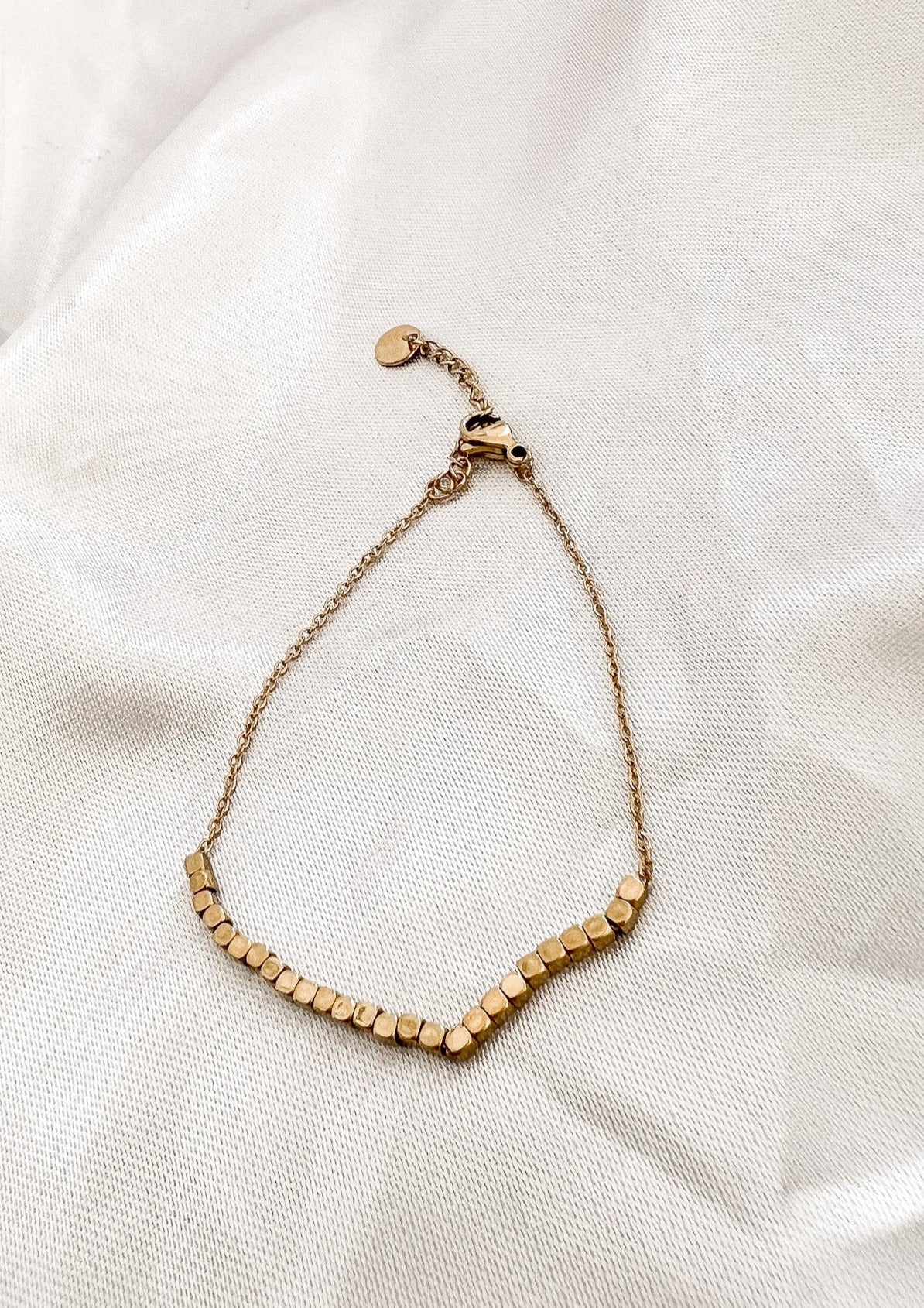 GOLD PLAI ARMBAND- 14k vergoldet