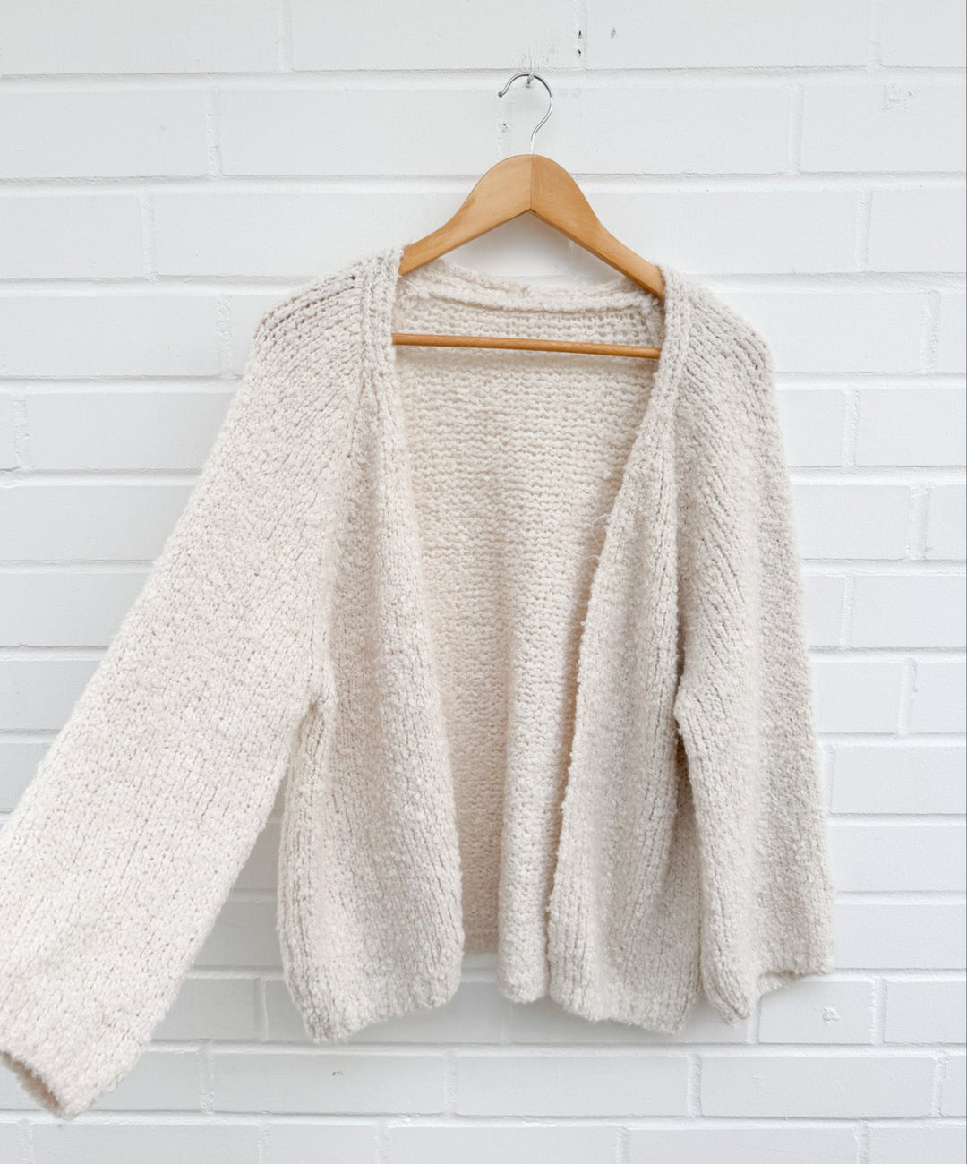 BOUCLE CARDIGAN ELDA - beige