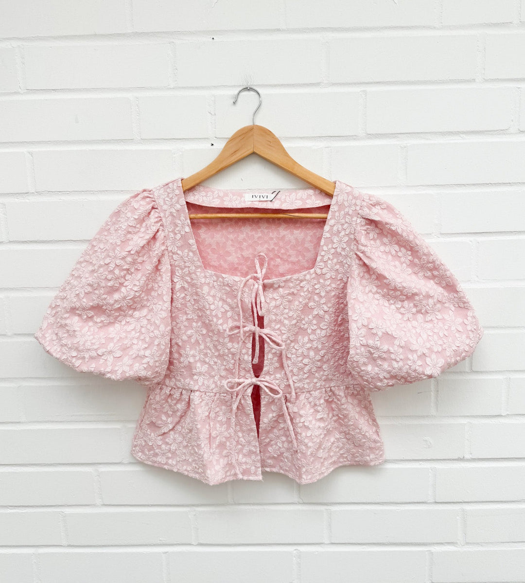 3D FLOWER BLUSE - rosa