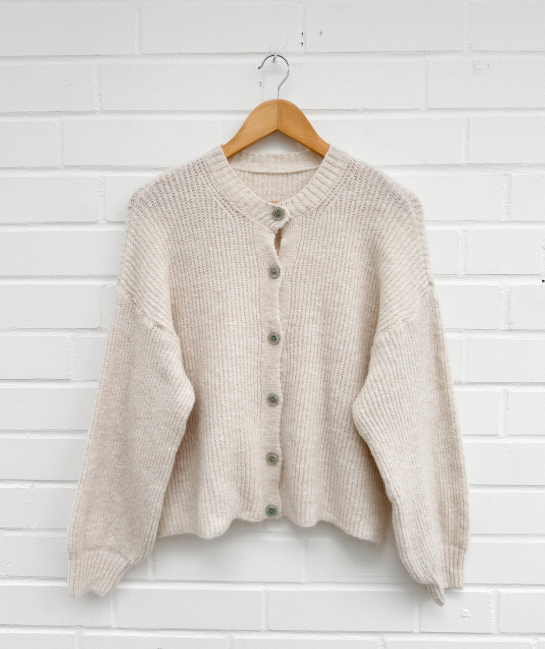 LANGARM STRICKJACKE LIZ - beige