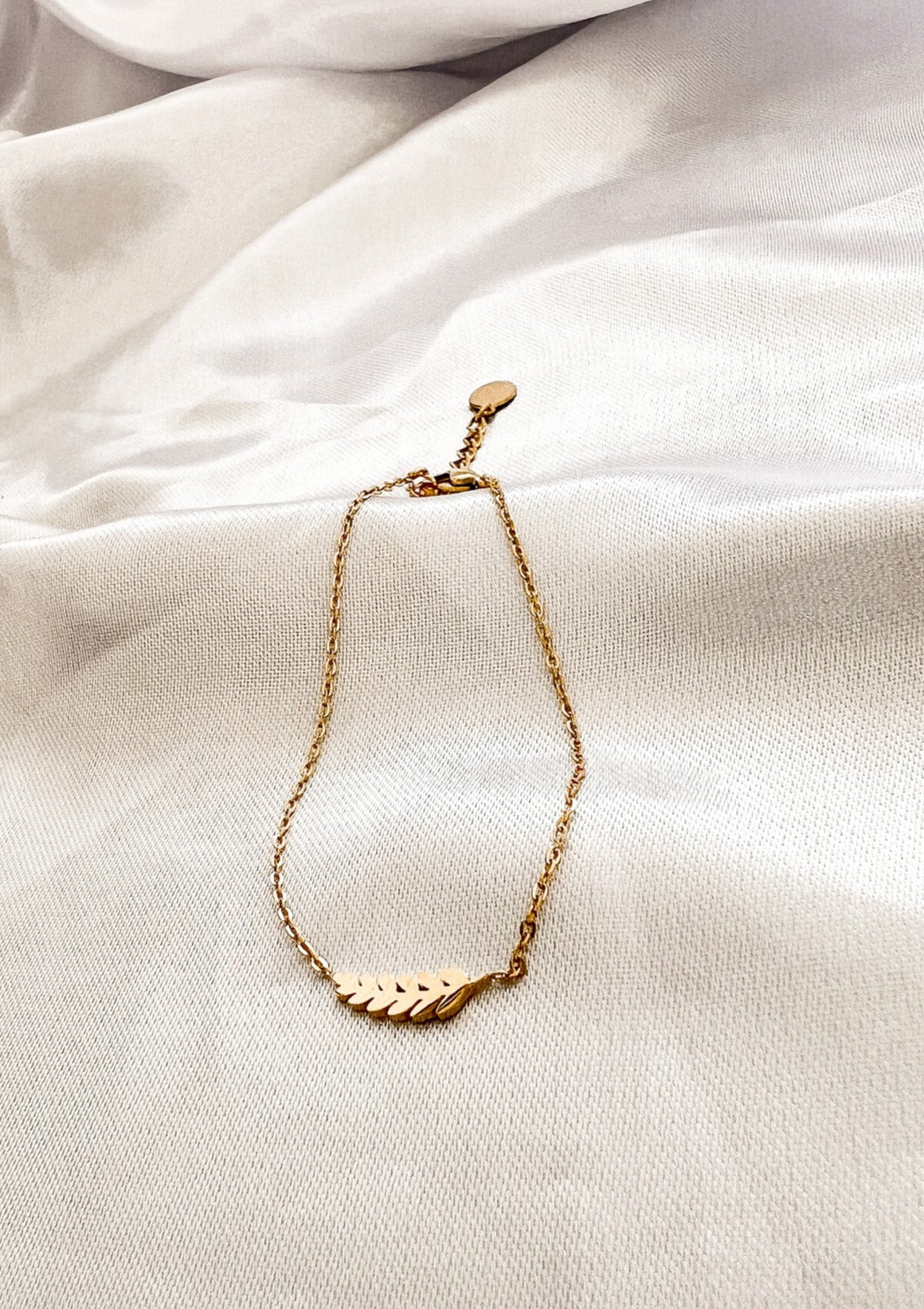ARMBAND FEATHER- 14k vergoldet