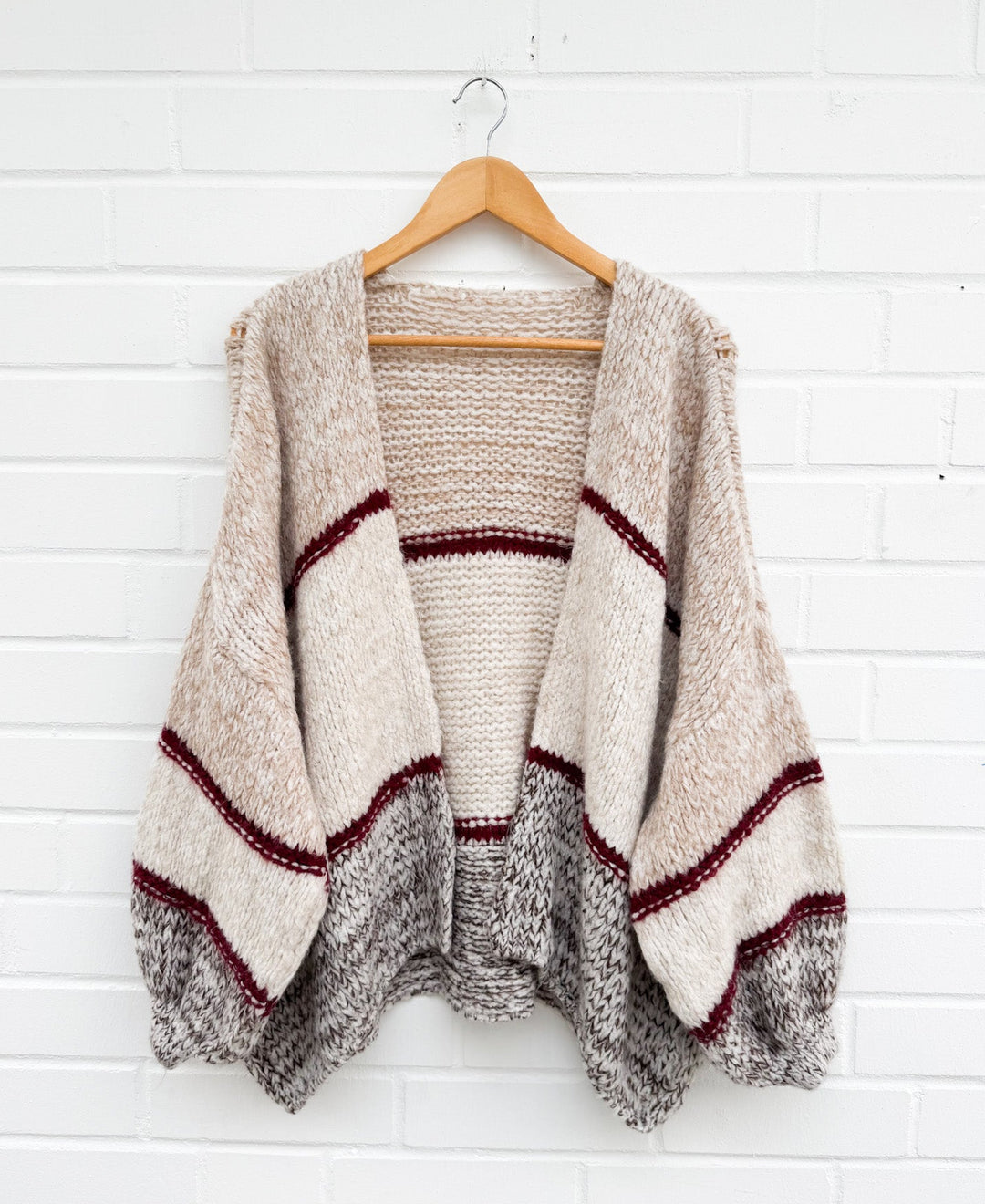 OVERSIZE CARDIGAN SILINA - beige
