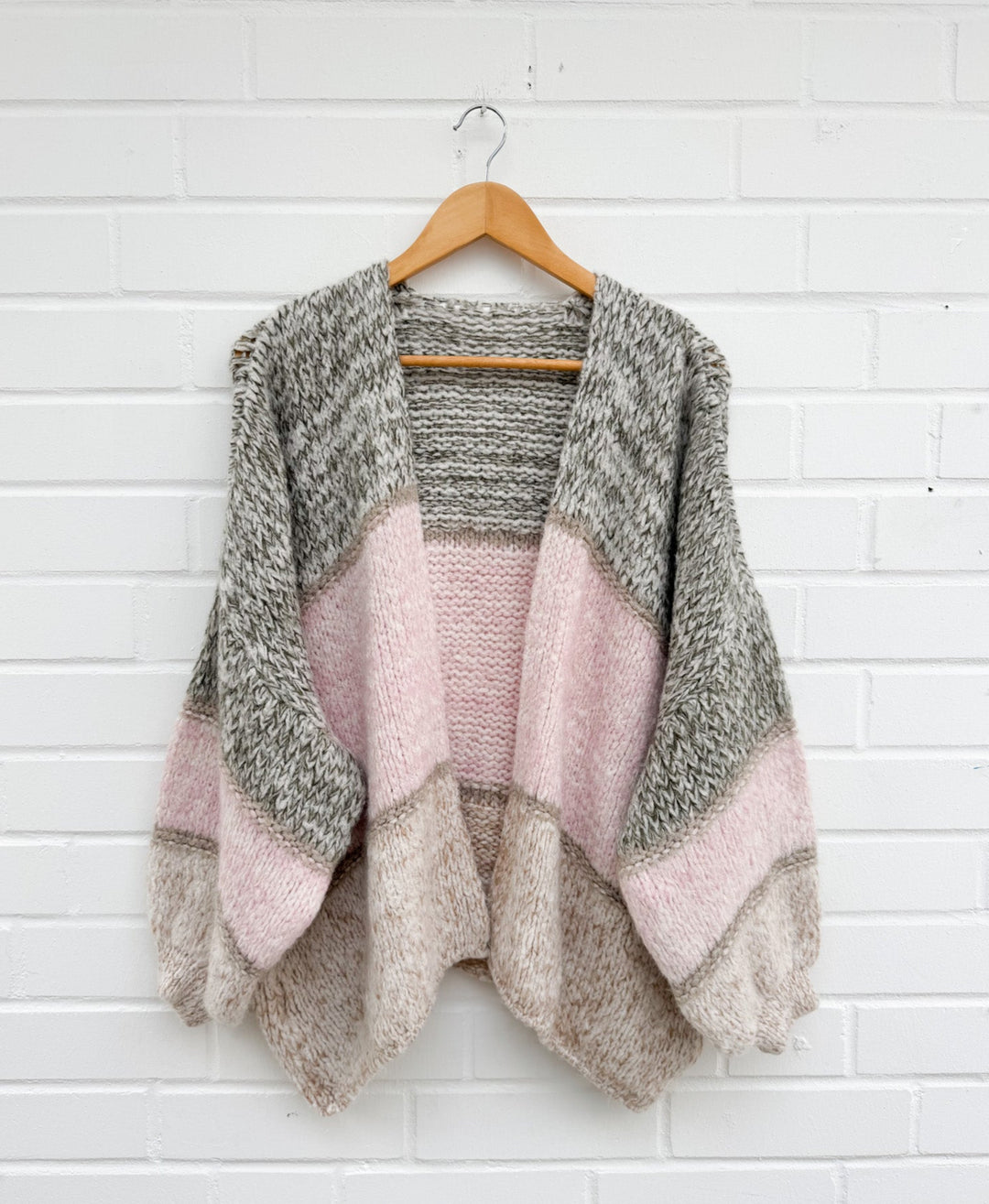 OVERSIZE CARDIGAN SILINA - rosa