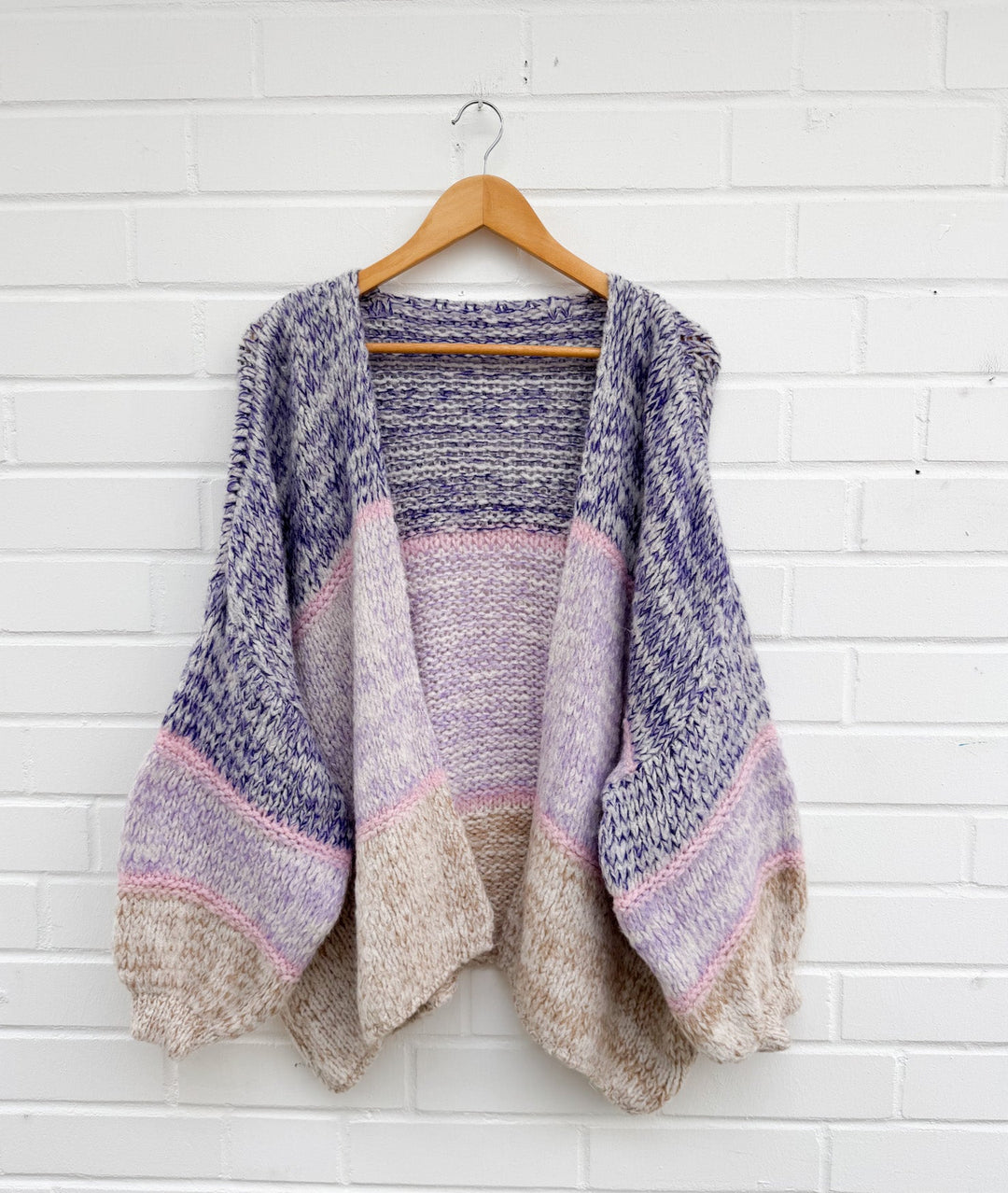 OVERSIZE CARDIGAN SILINA - lila