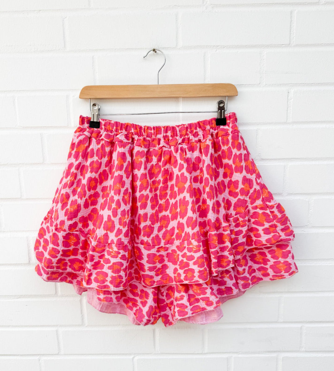 CURVY LEO MUSSELIN HOSENROCK - pink