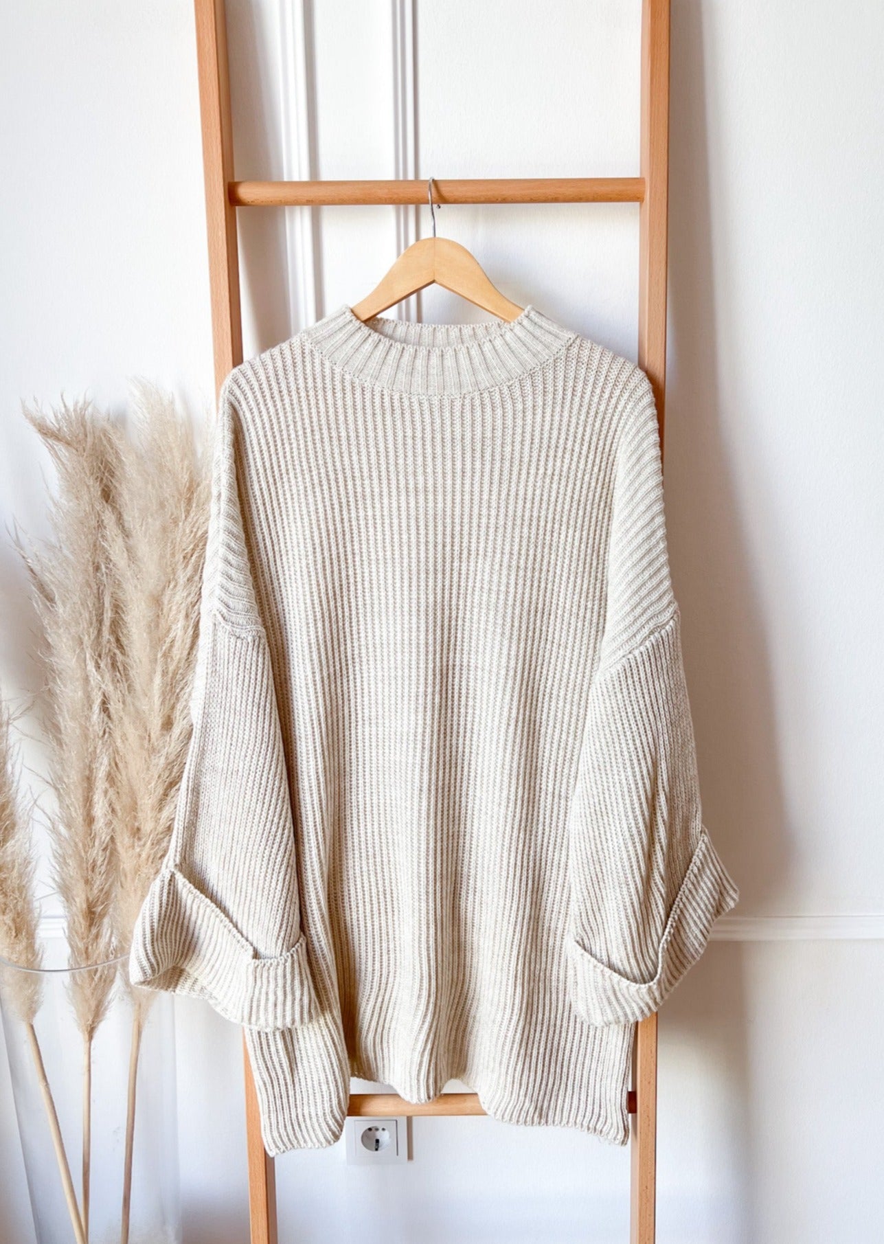 OVERSIZE PULLOVER MONA- beige