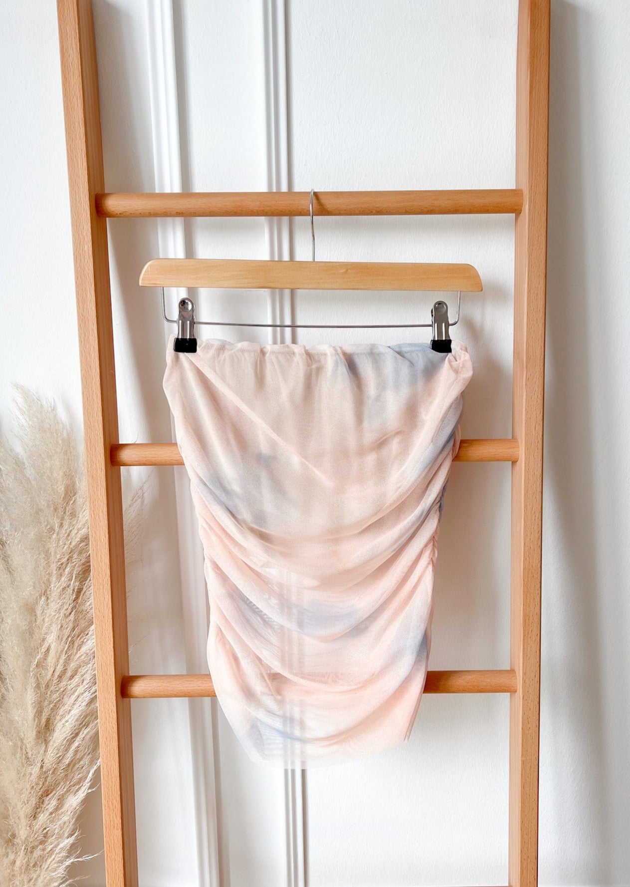MESH BANDEAU TOP- nude