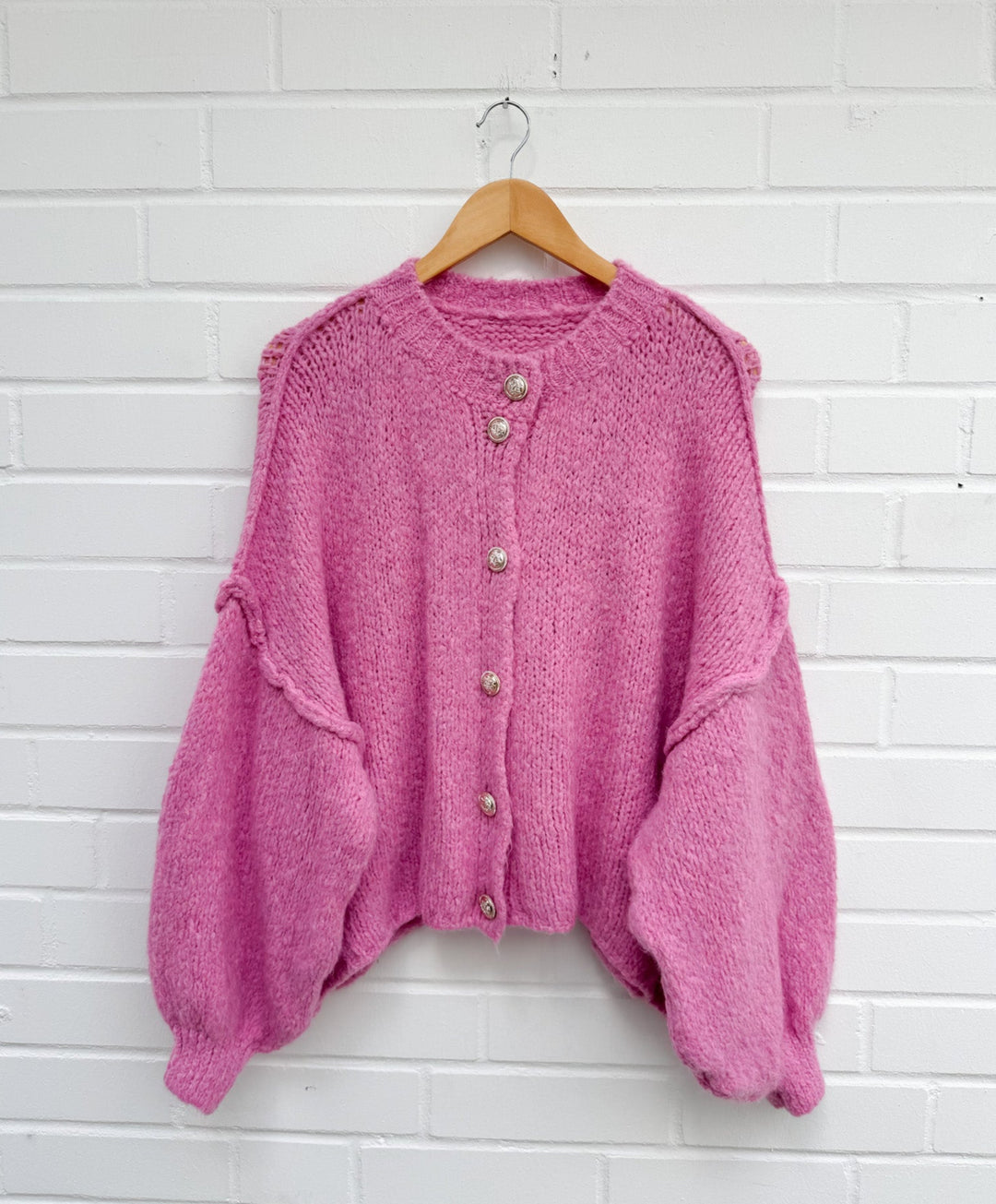 KURZE STRICKJACKE MAIRA - pink