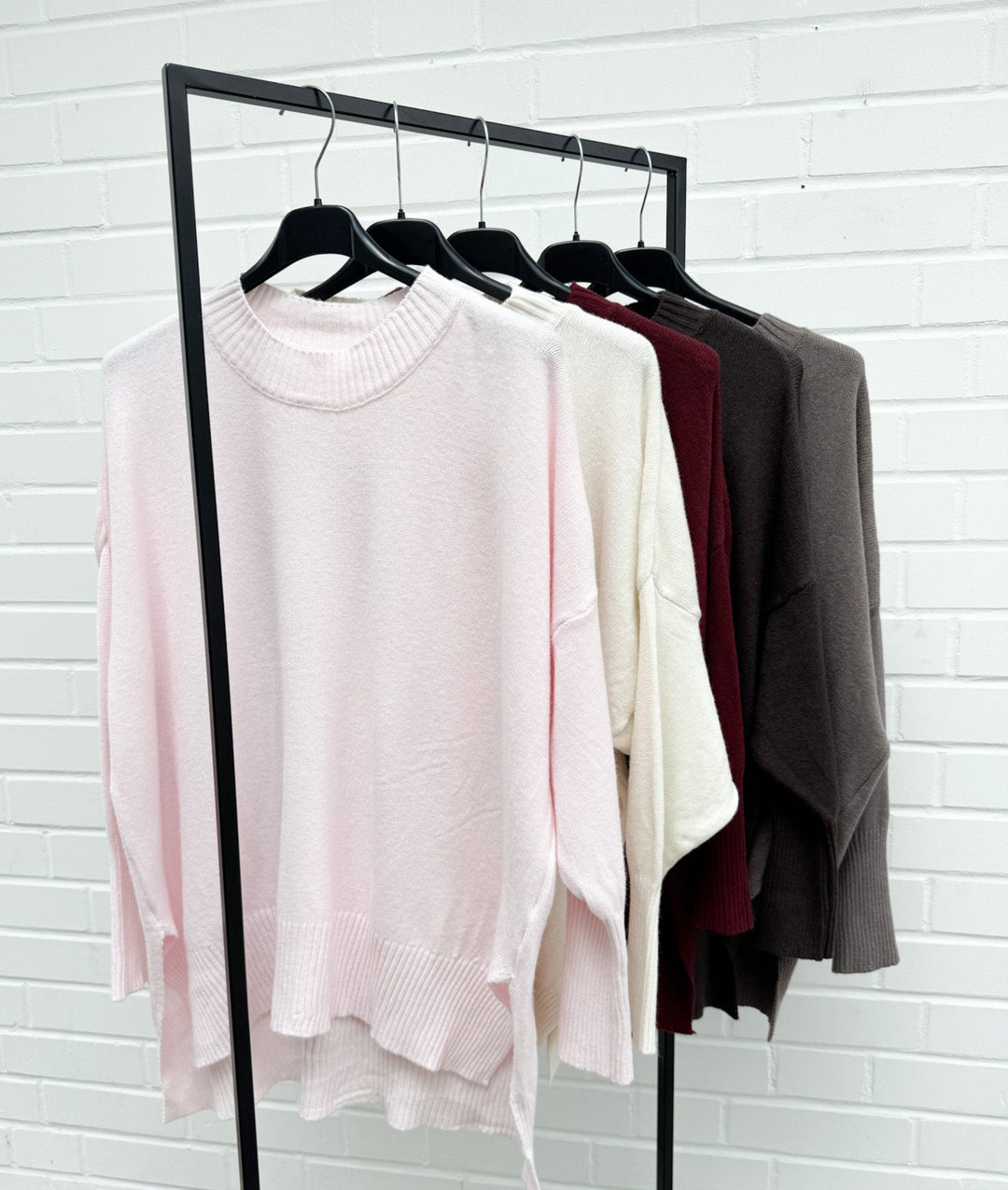 KURZER BASIC PULLOVER - versch. Farben