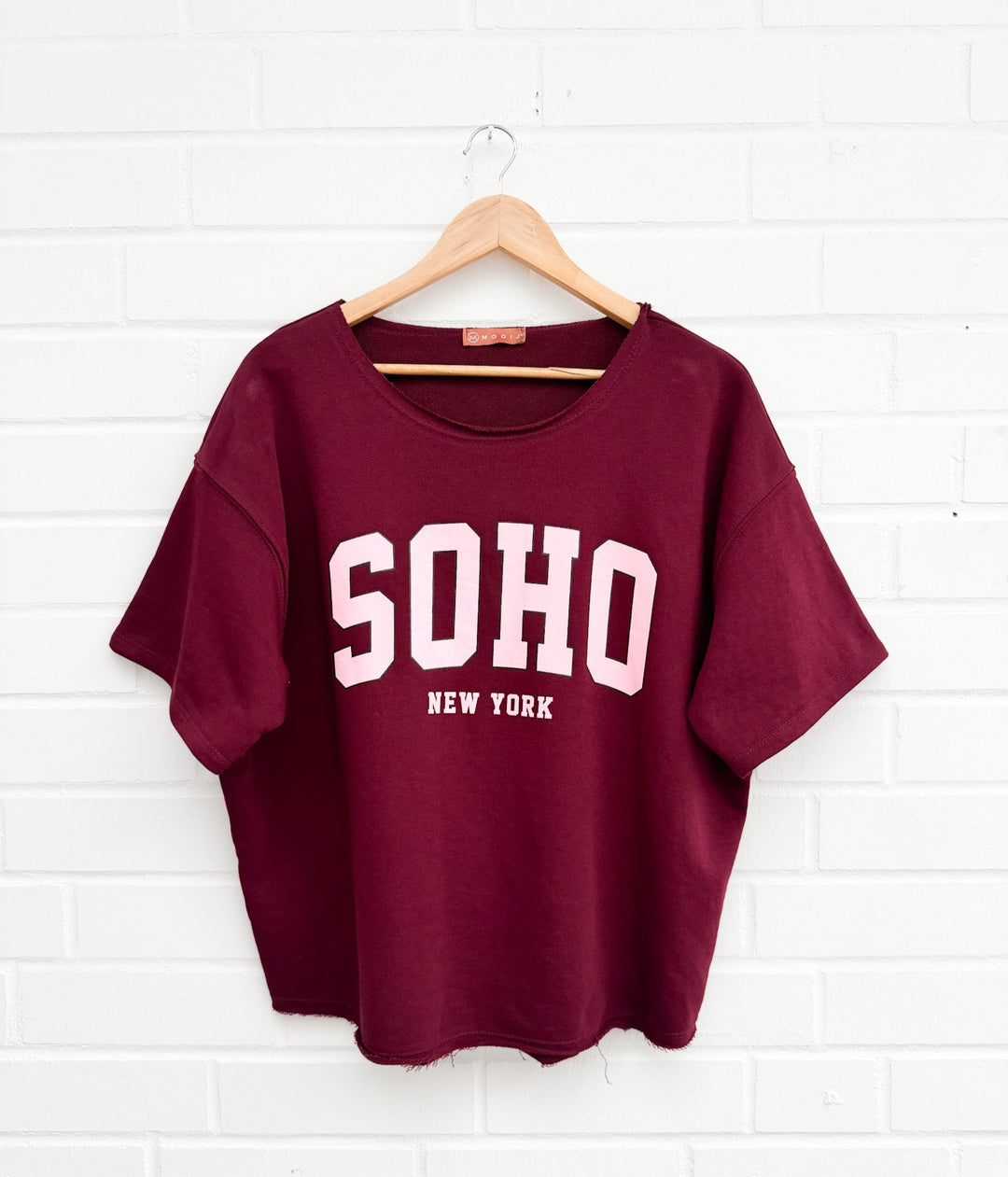 OVERSIZE SHIRT SOHO - bordeaux