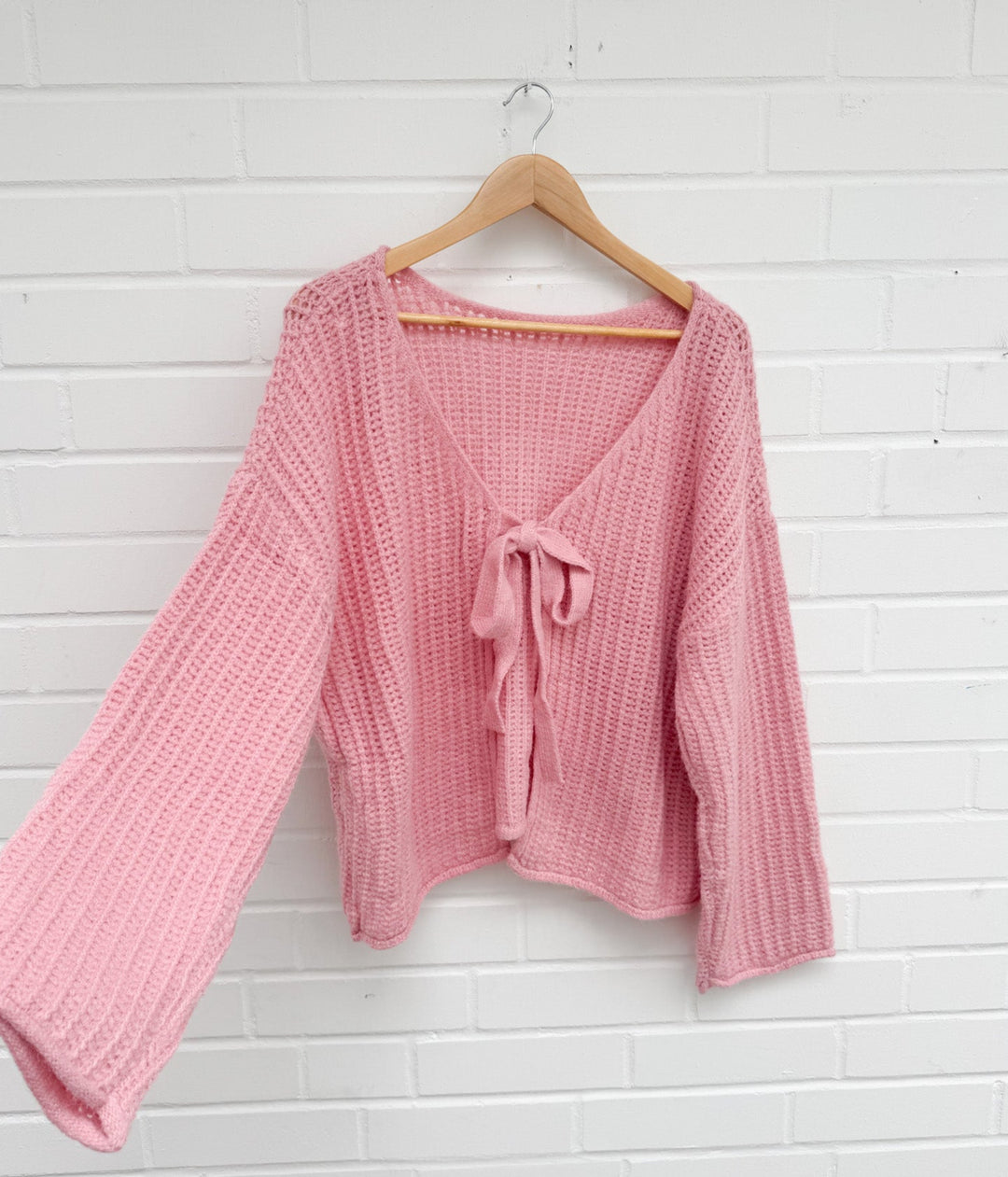 STRICKJACKE LOOP - rosé