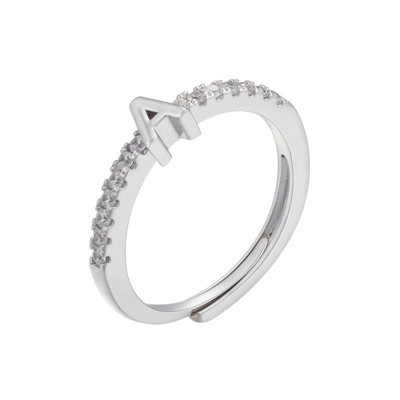 SINGLE BUCHSTABEN RING- versch. Farben