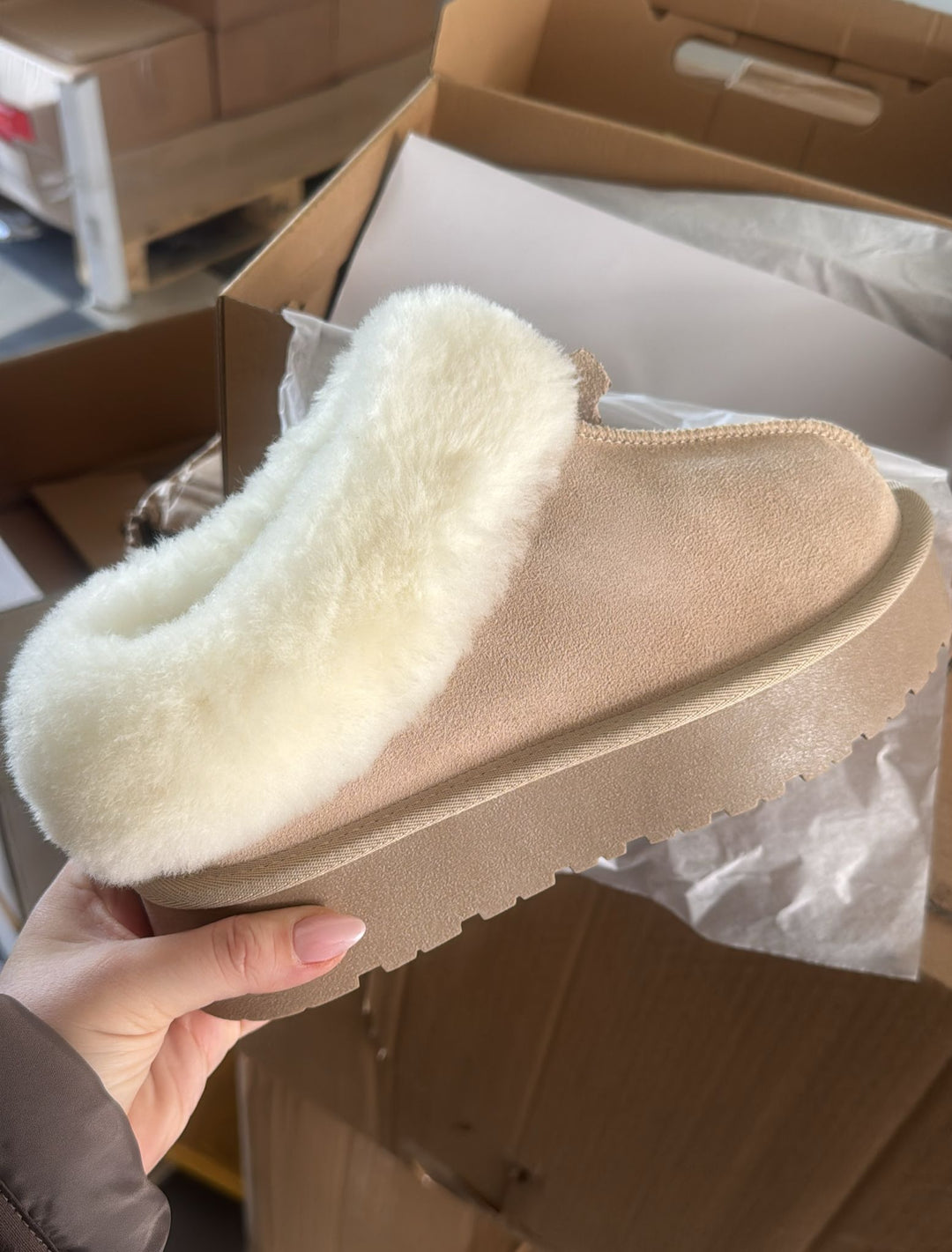 ECHTLEDER MULES KEN - beige