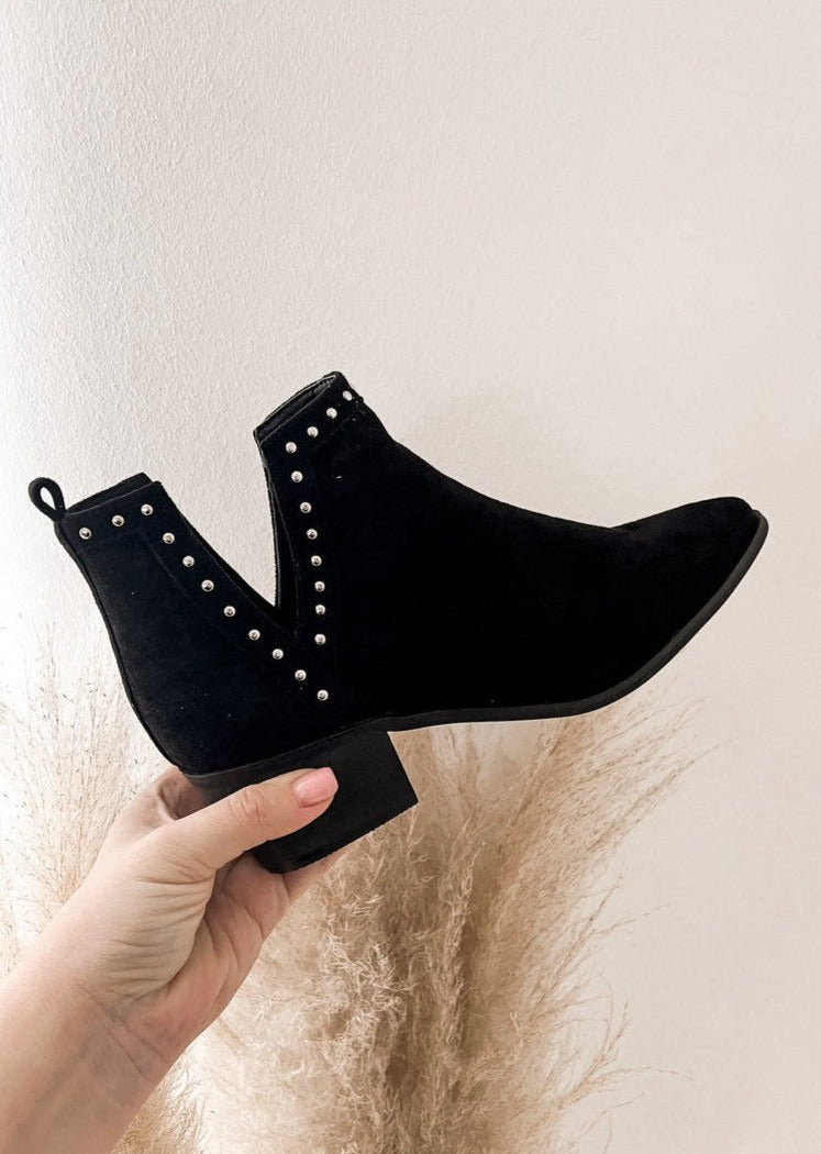 SINA CUT STIEFELETTE- schwarz