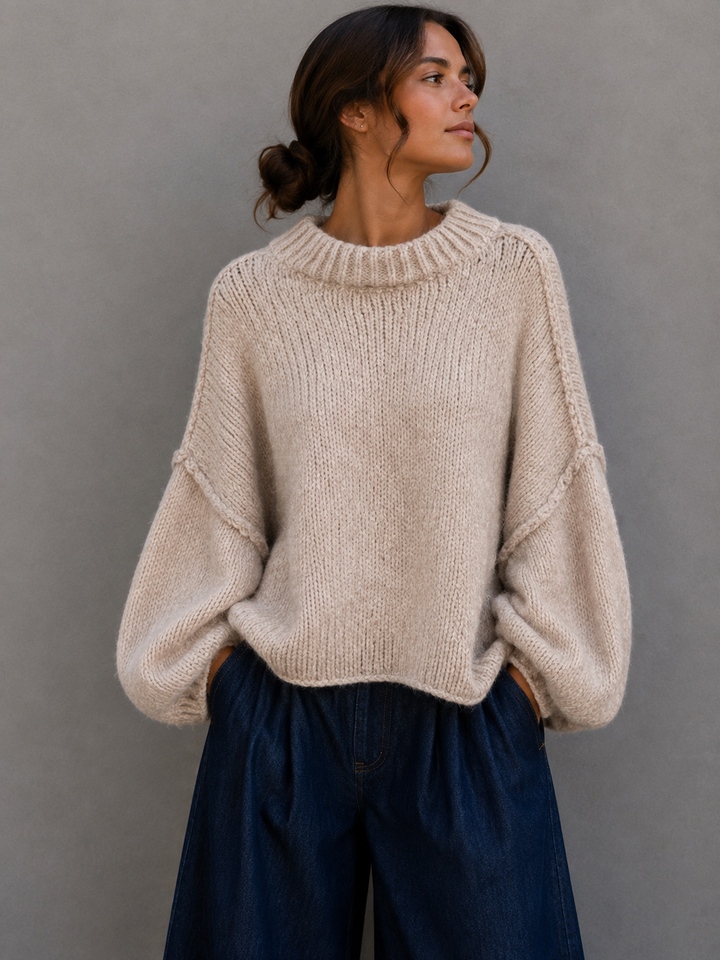 OVERSIZE STRICKPULLOVER MAIRA - versch. Farben