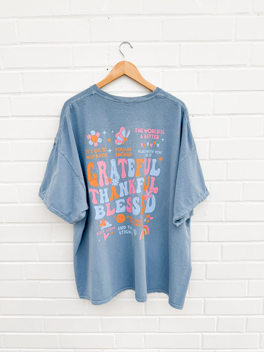 OVERSIZE T-SHIRT GRATEFUL - Versch. Farben