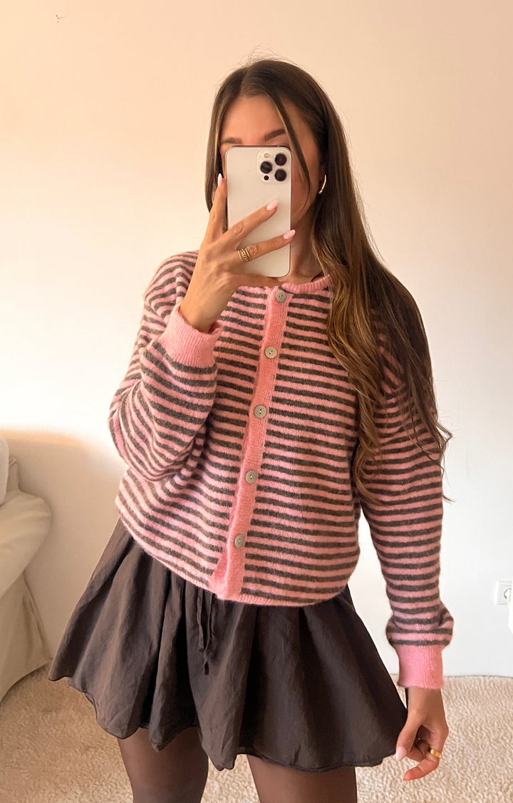 LITTLE STRIPE STRICKJACKE - versch. Farben