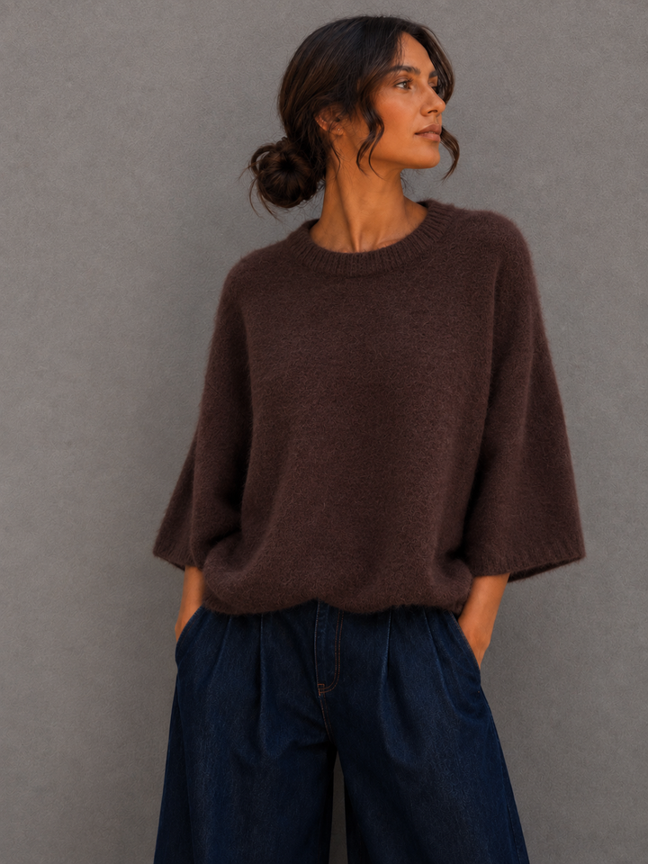 PULLOVER INESSA mit 3/4 Arm - versch. Farben