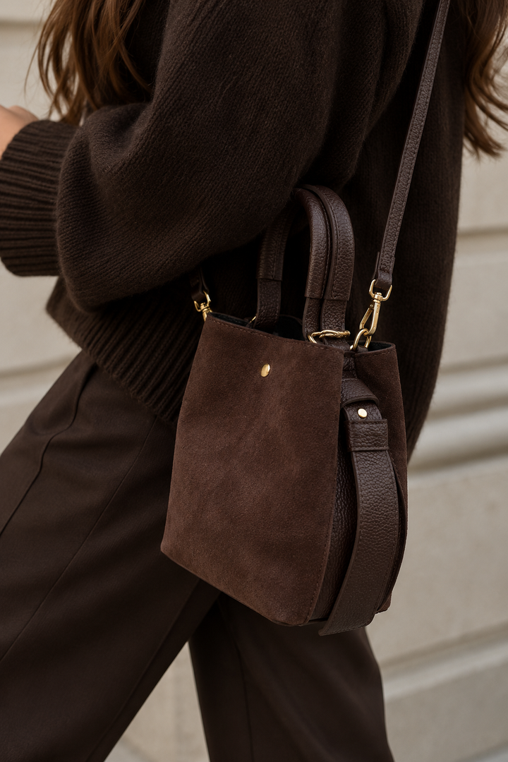 WILDLEDER BUCKET BAG NIMO - versch. Farben