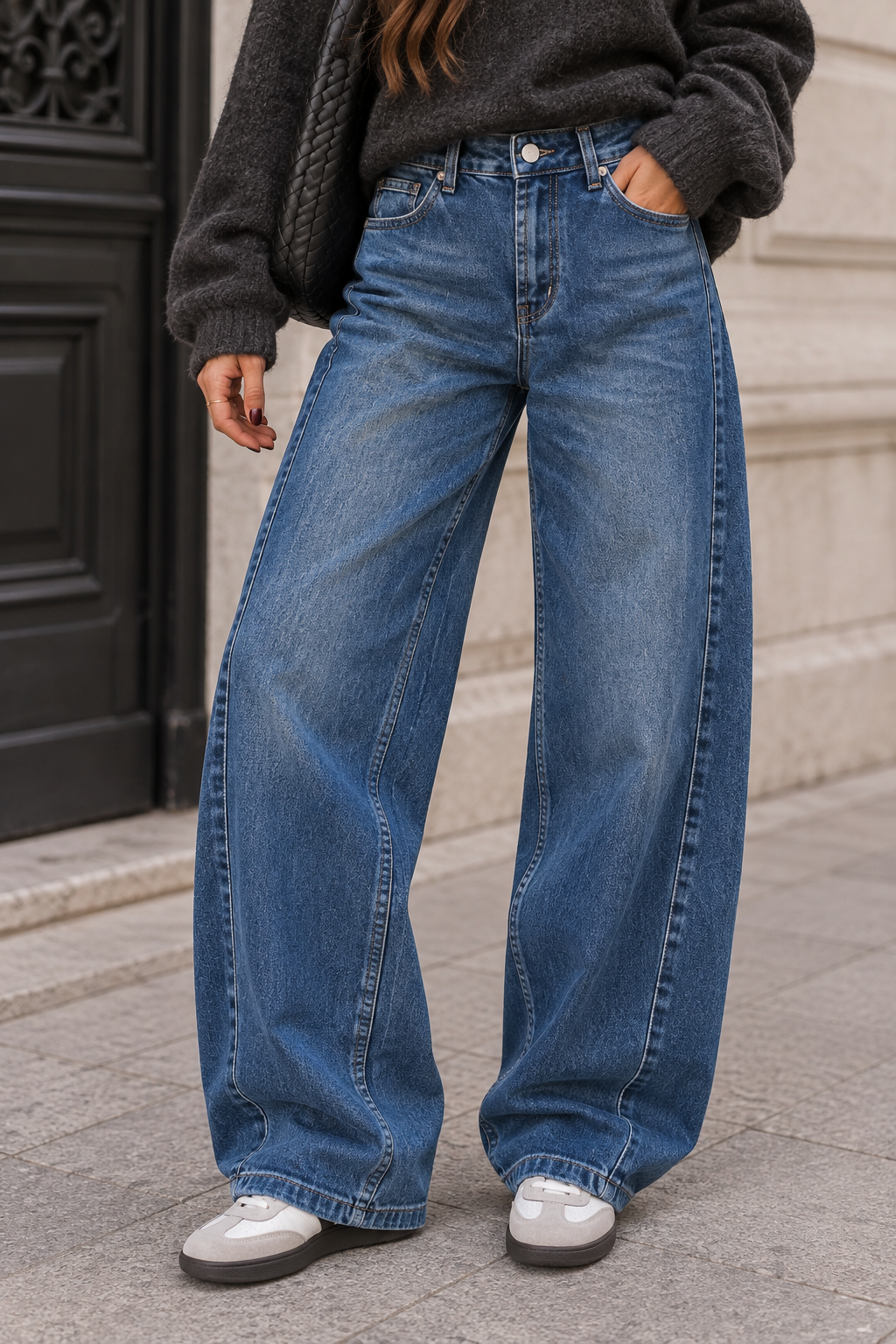 BLUE BARRELL JEANS RILA - blau