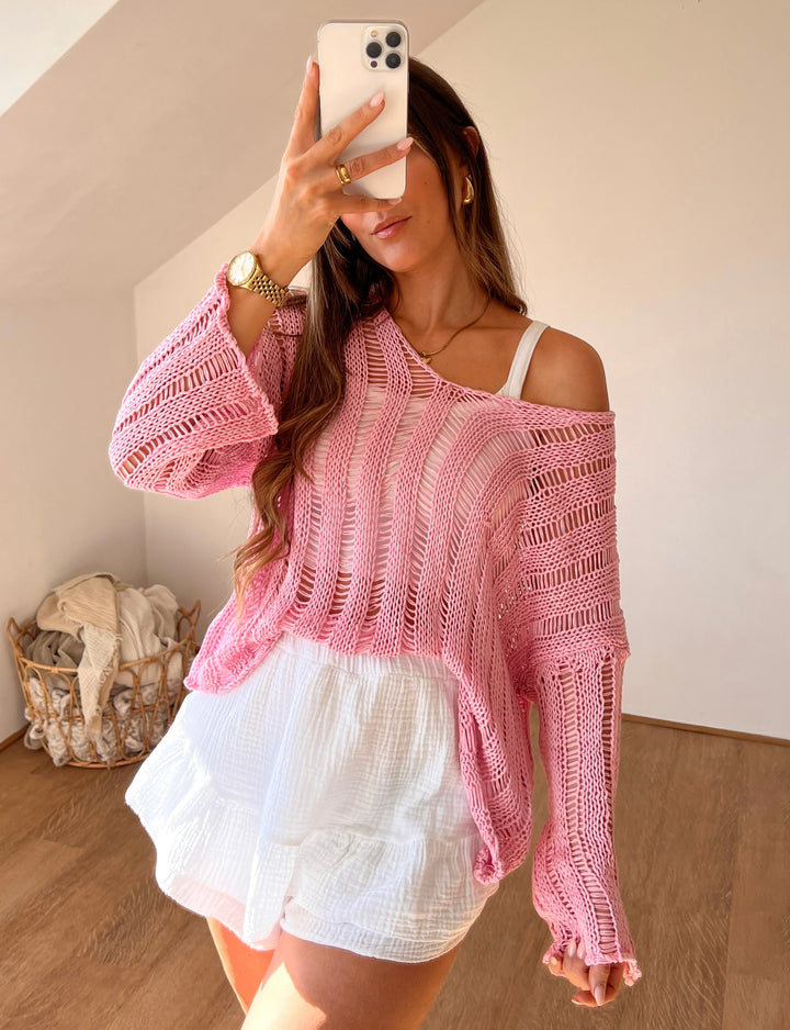 PULLOVER INDRA - rosa