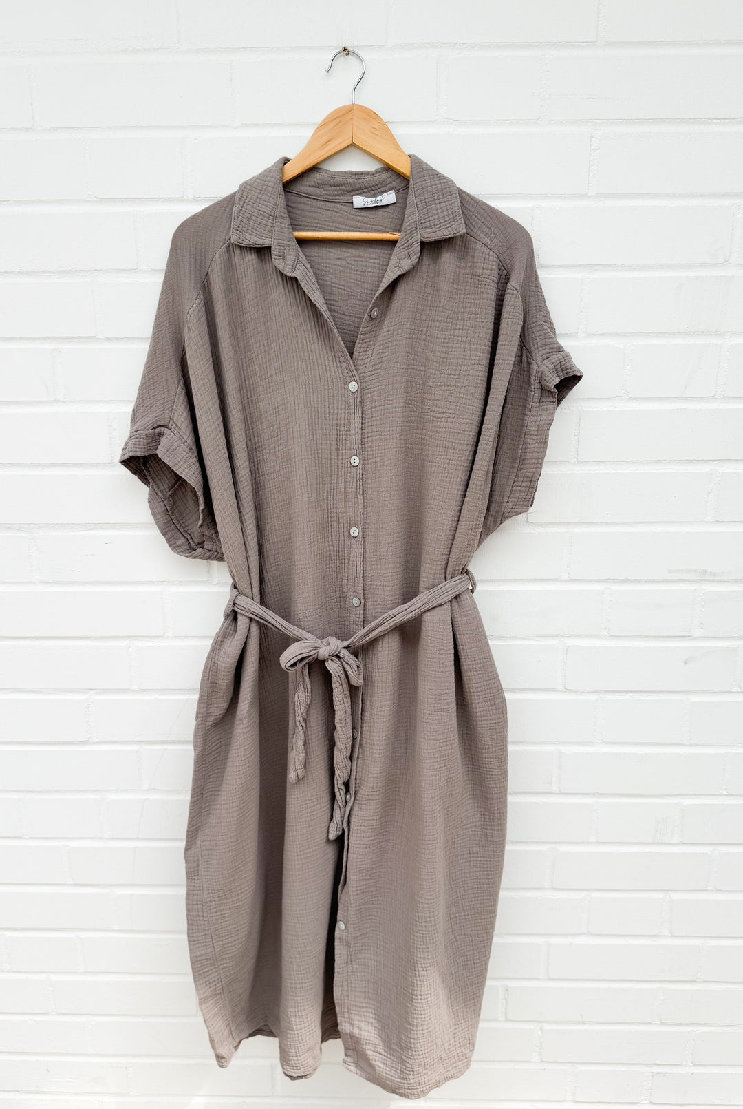 LANGES MUSSELIN BLUSENKLEID CORINNA - versch. Farben