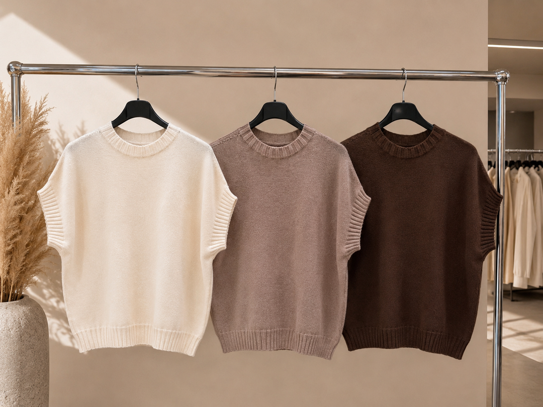KURZARM PULLOVER SELINA - versch. Farben
