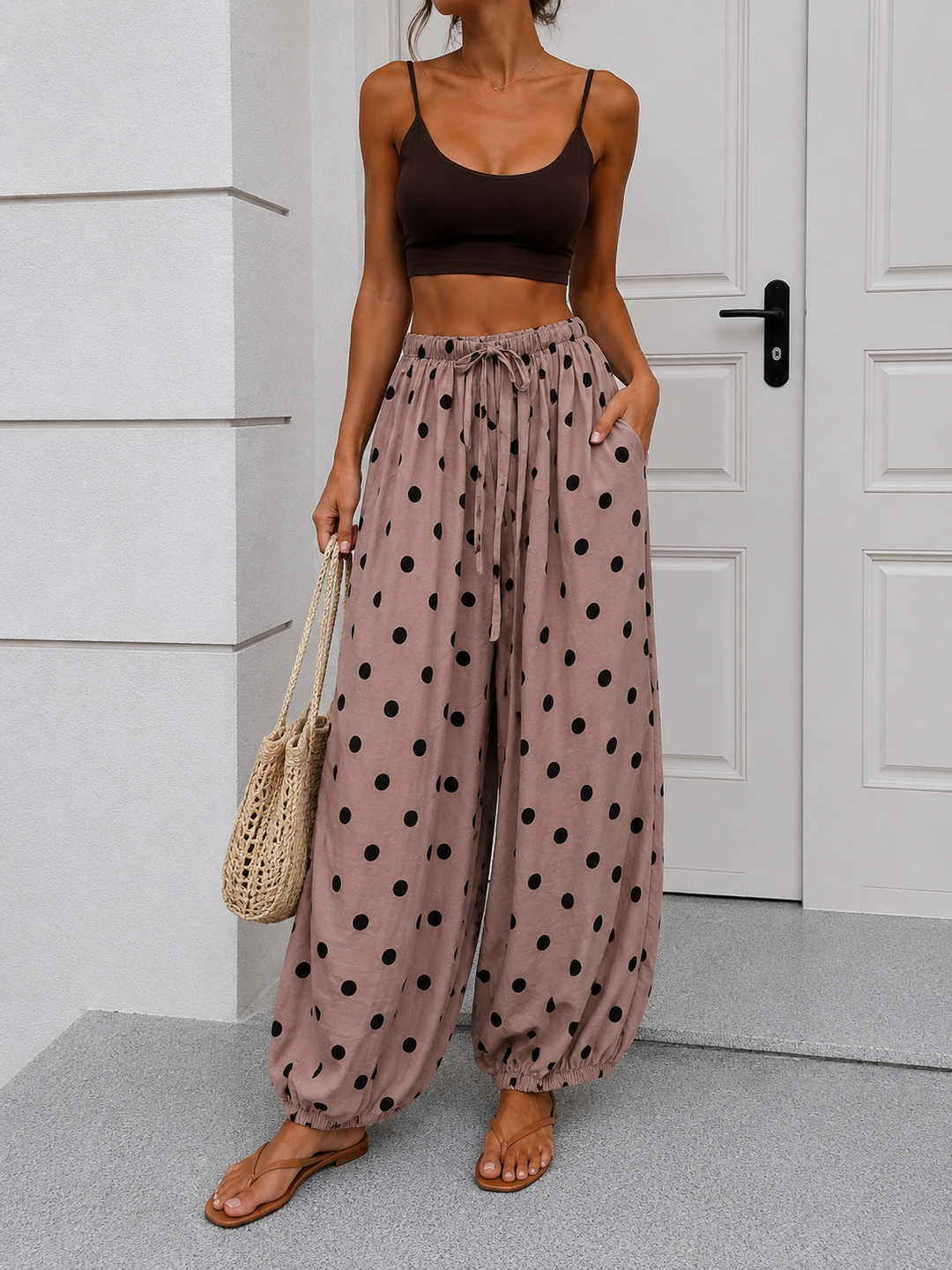 LOCKERE PUNKTE BALLON HOSE - VERSCH. FARBEN