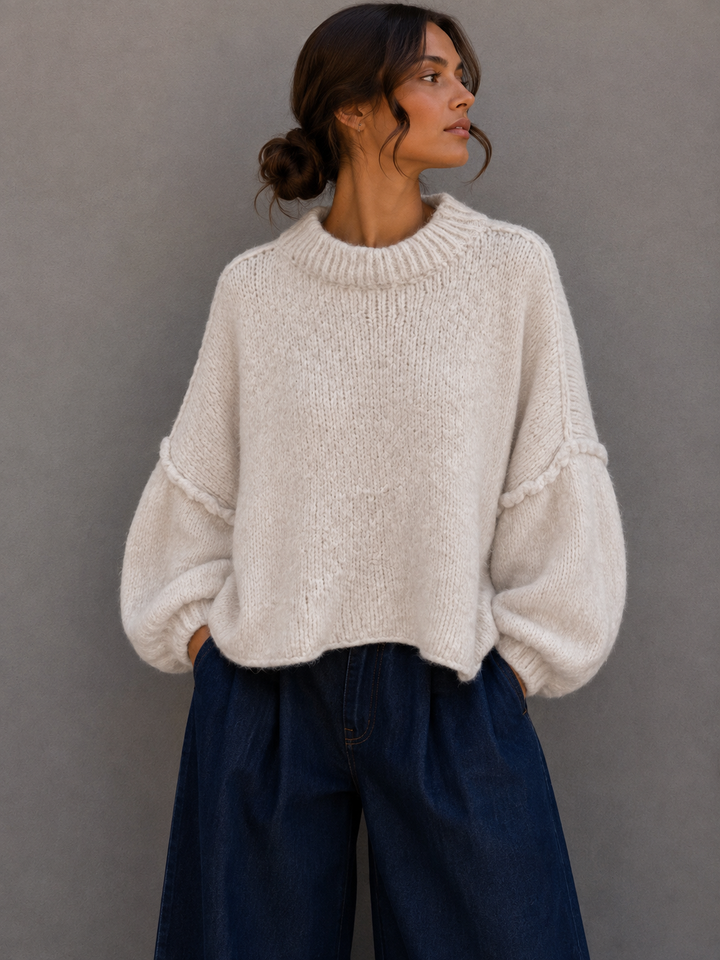OVERSIZE STRICKPULLOVER MAIRA - versch. Farben