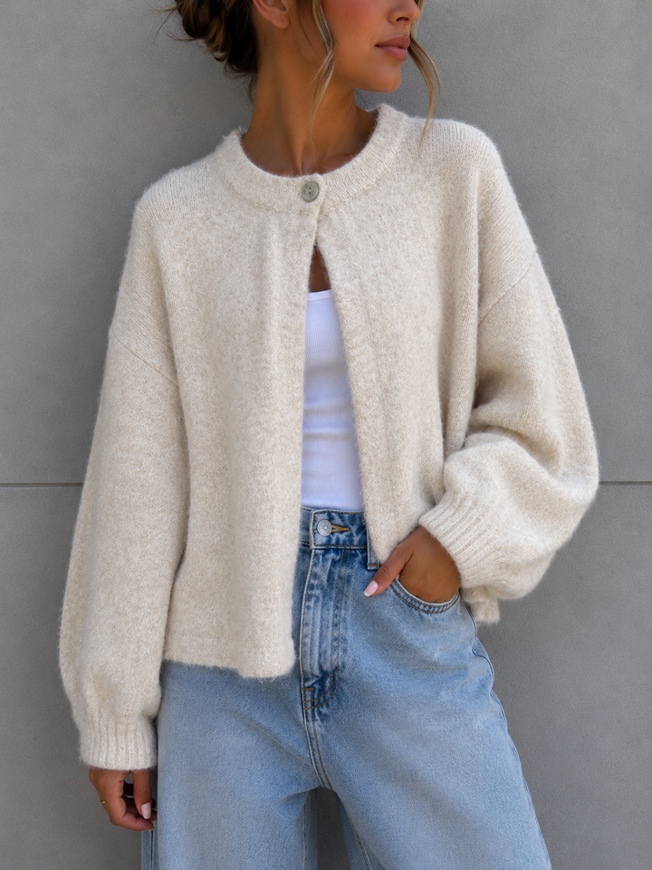 LOCKERE STRICKJACKE SHELLY - versch. Farben