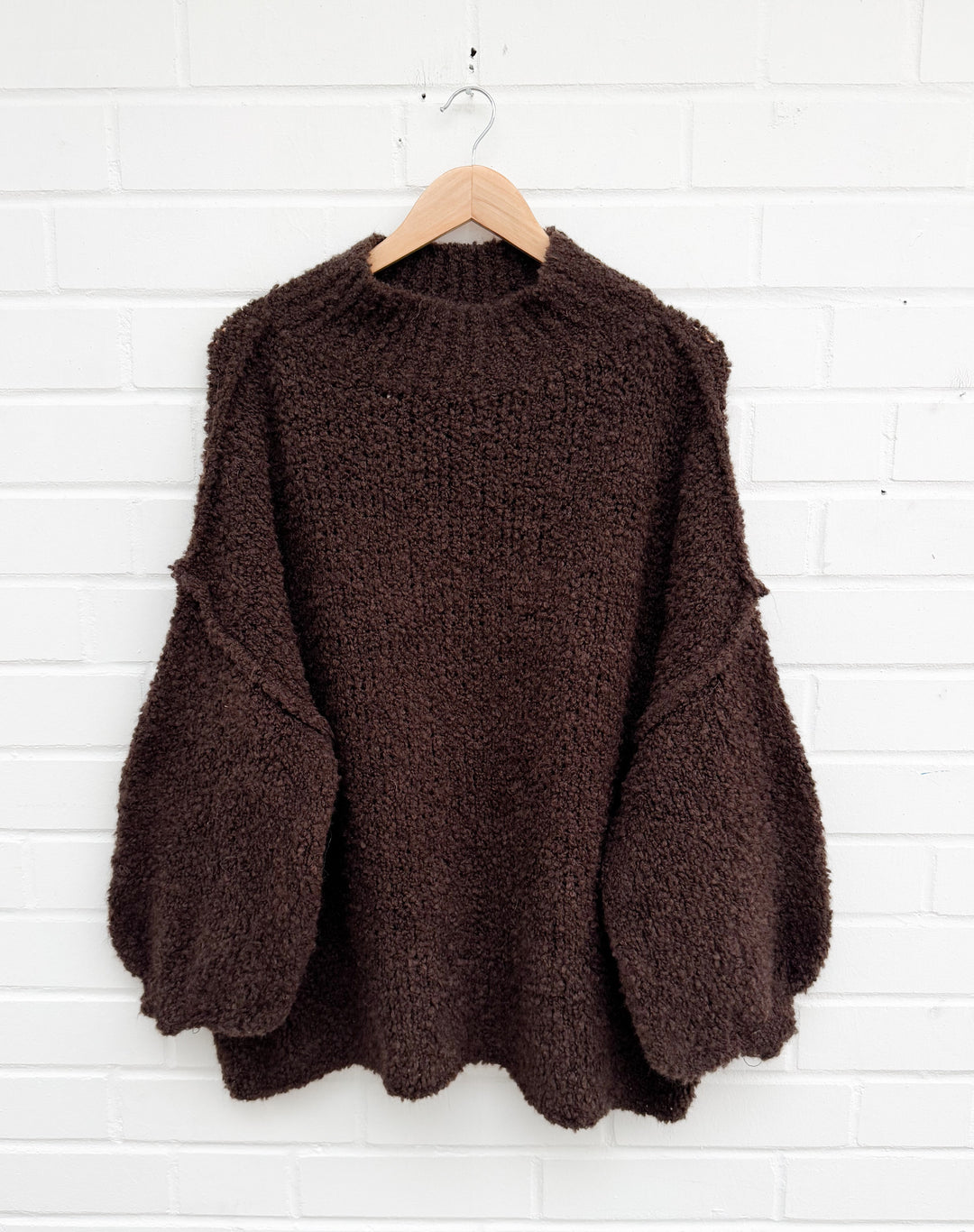 BOUCLE STRICKPULLOVER MAIRA - versch. Farben