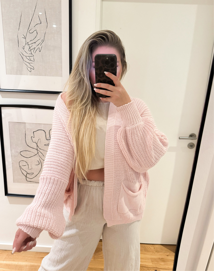 OVERSIZE BASIC CARDIGAN- versch. Farben
