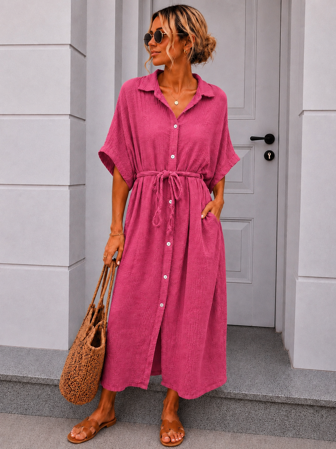 MUSSELIN BLUSENKLEID CORINNA - versch. Farben