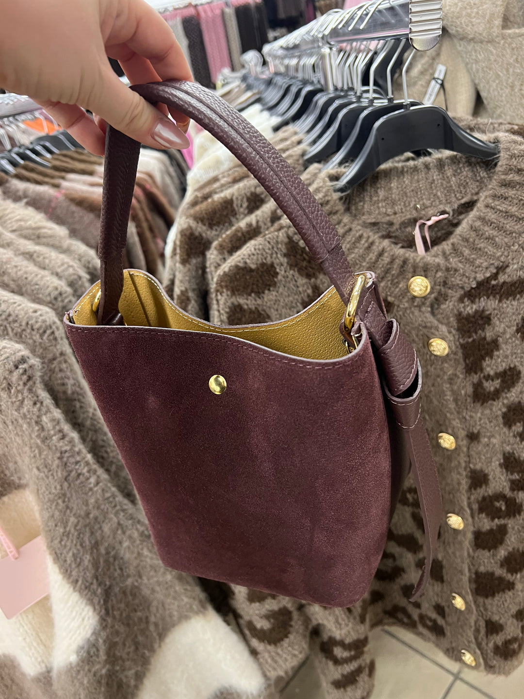 WILDLEDER BEUTEL TASCHE Ver. Farben