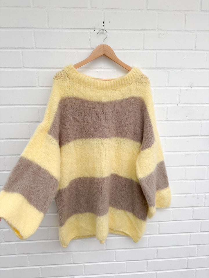 COZY STRIPE LONGPULLOVER - versch. Farben