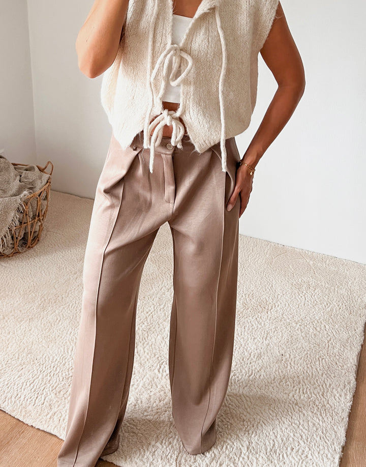 LOCKERE HOSE CHIC - taupe