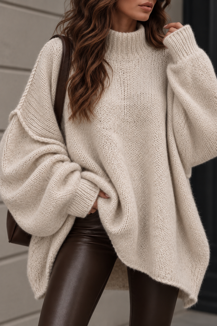 LANGER OVERSIZE STRICKPULLOVER MAIRA - versch.